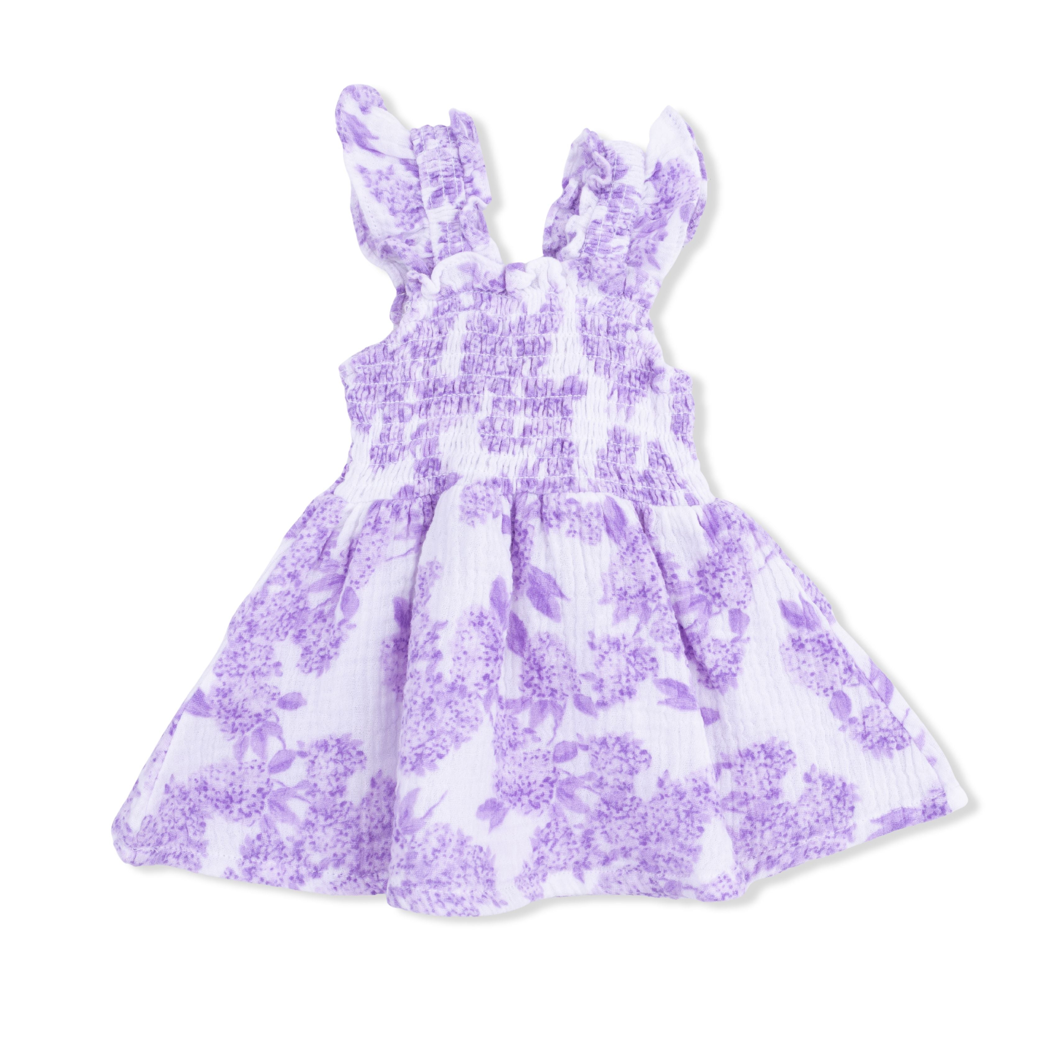 Lilac Floral - Baby Doll Tunic And Bloomer Set