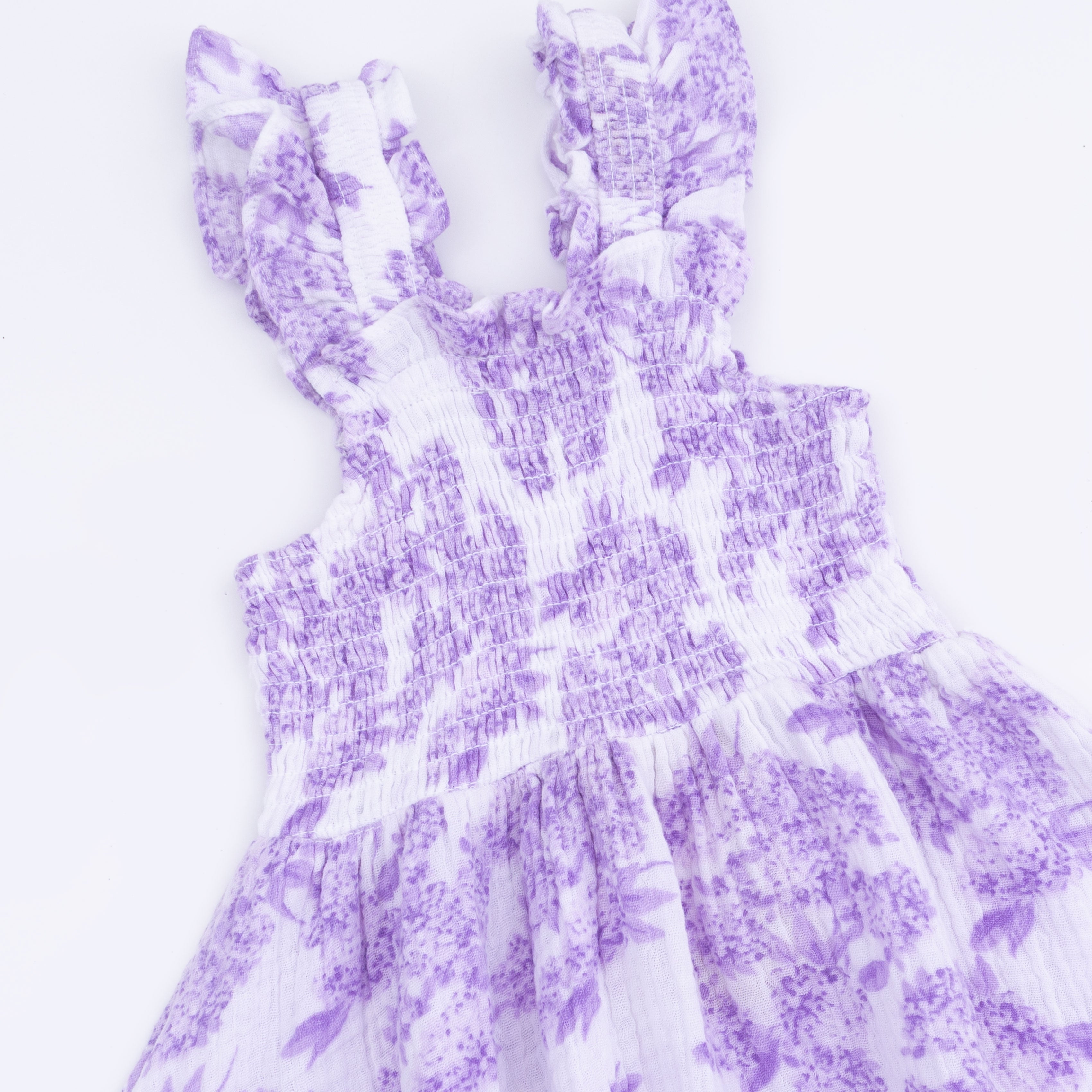 Lilac Floral - Baby Doll Tunic And Bloomer Set