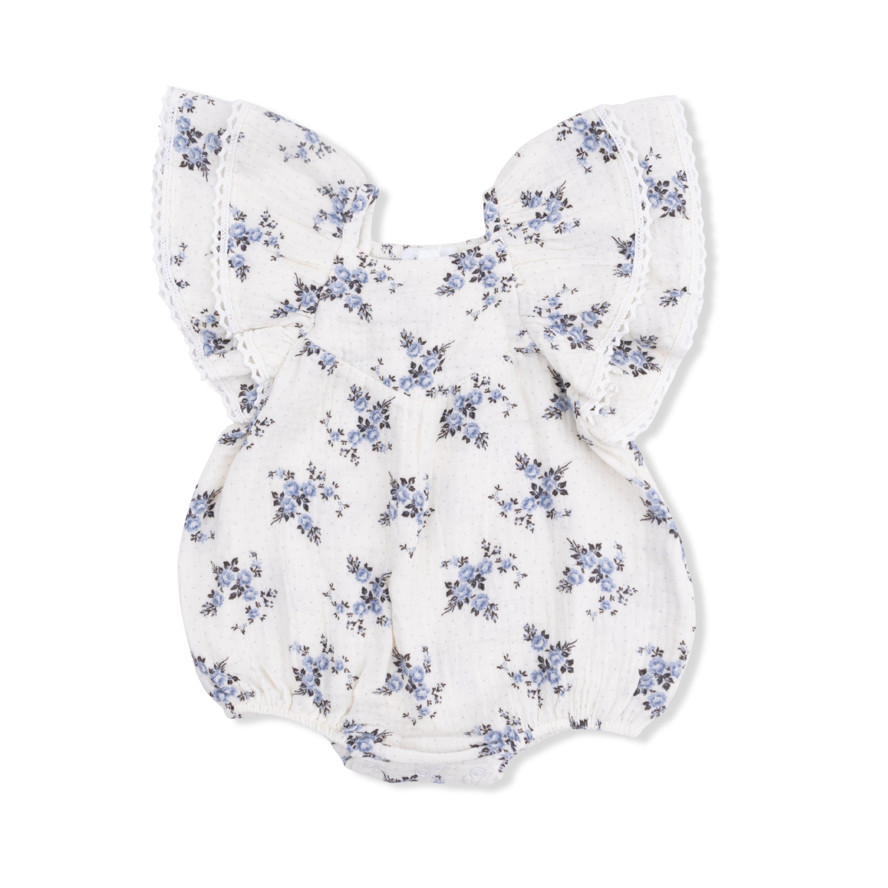 Belle Rosette Dot - V-neck Bubble