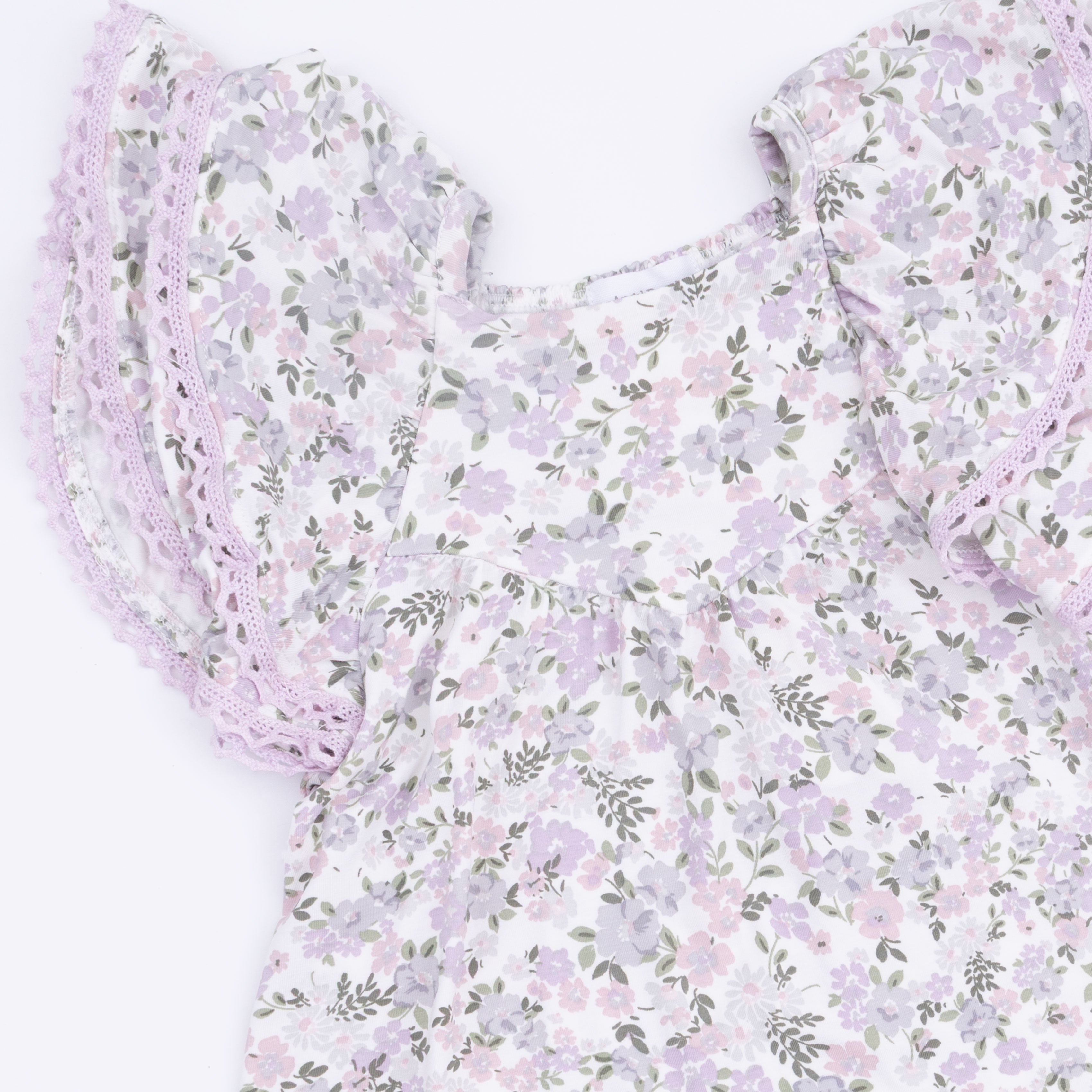 Shannon Floral - V-neck Dress And Bloomer