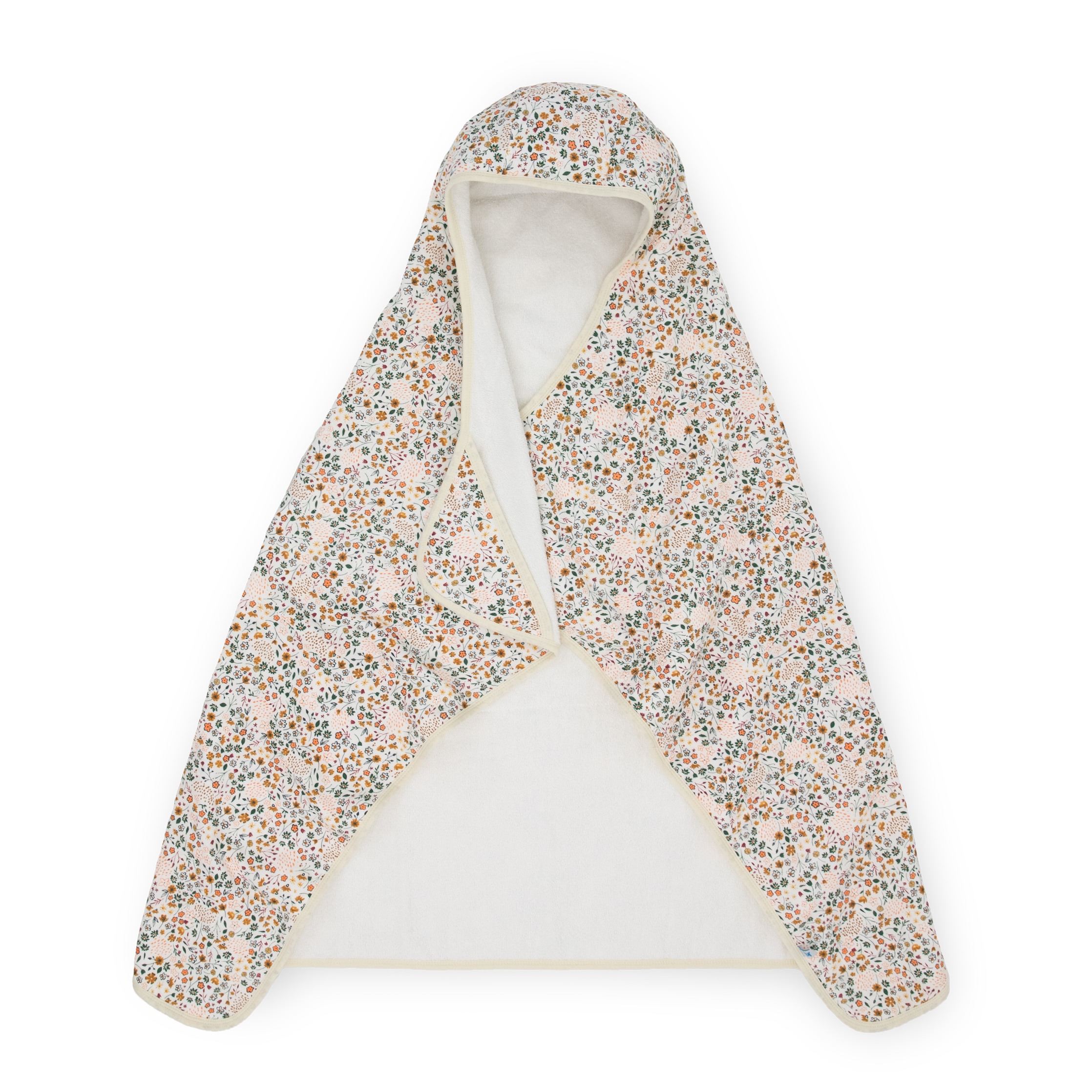 Toddler Hooded Towel - Pressed Petals