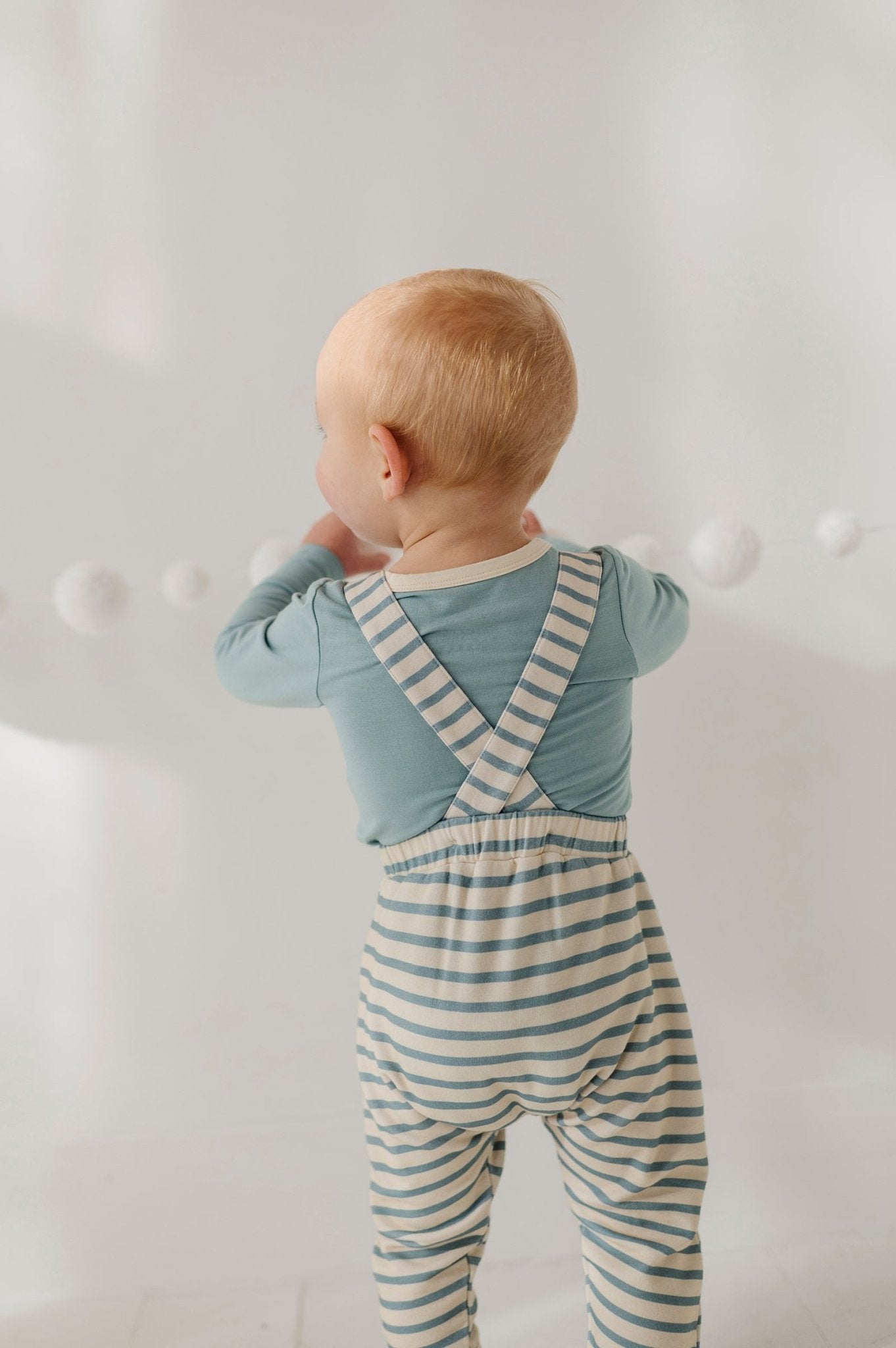 Henley Bodysuit & Suspenders Set