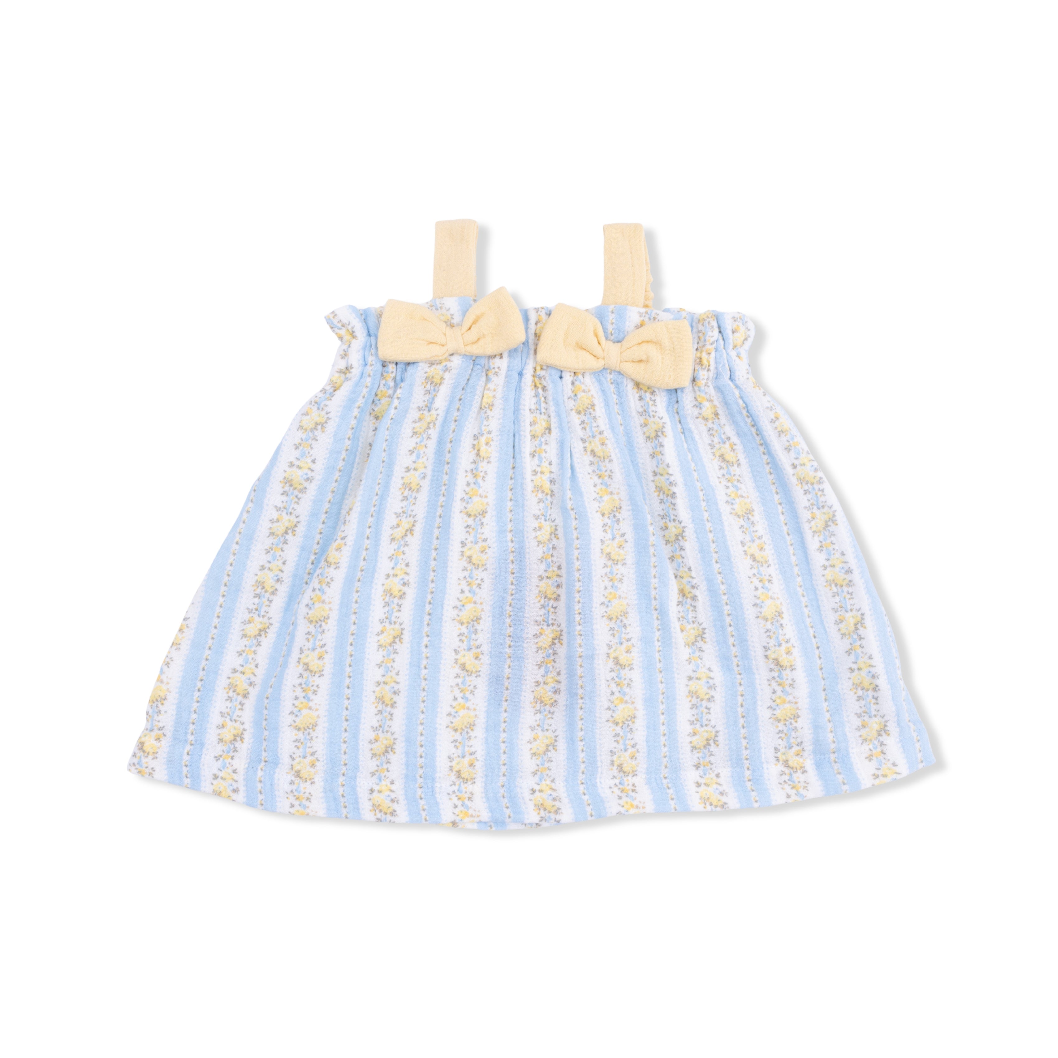 Odalys Floral Stripe - Top With Bows And Ruffle Leg Bloomer