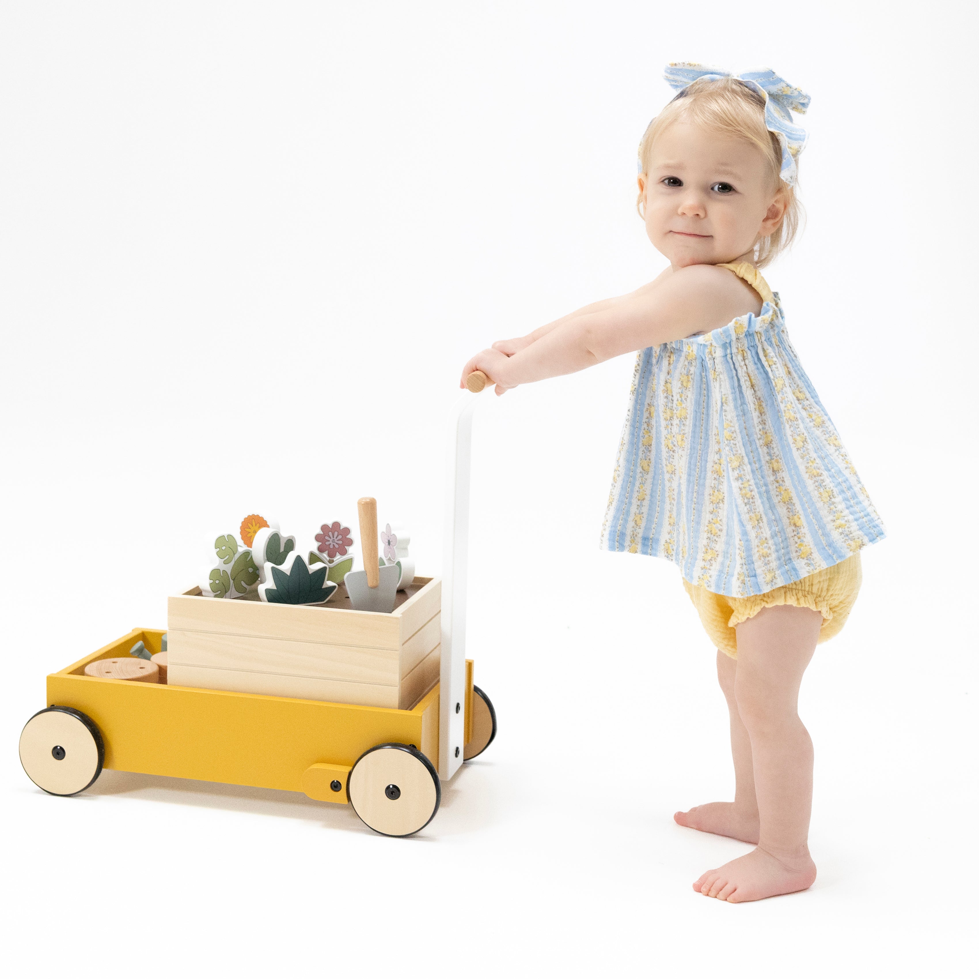 Odalys Floral Stripe - Top With Bows And Ruffle Leg Bloomer