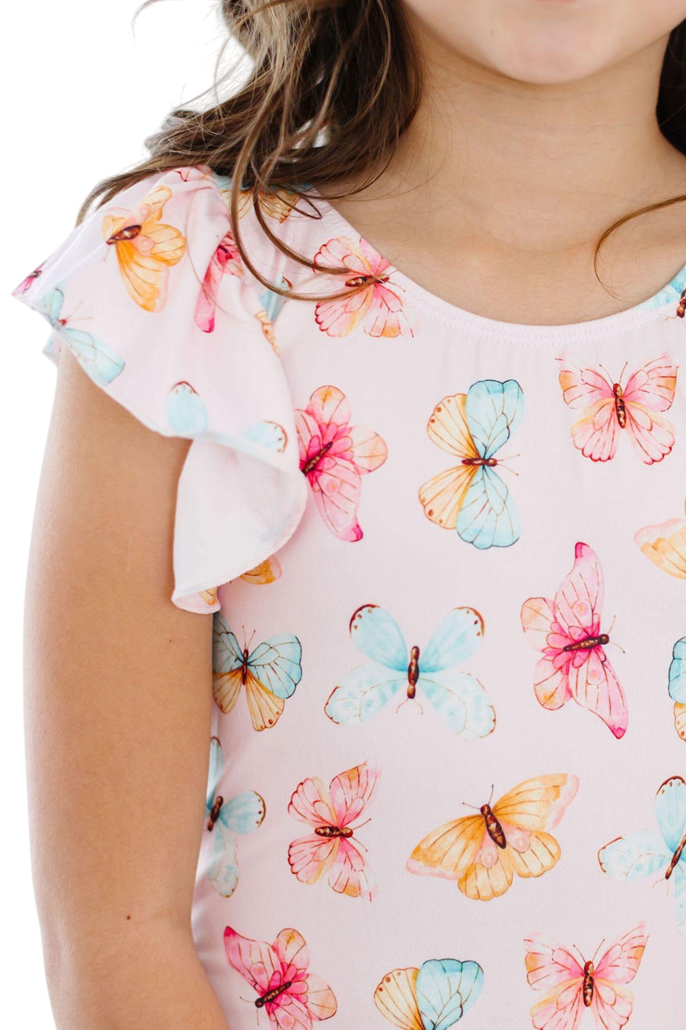 Butterfly Kisses S/s Flutter Sleeve Leotard