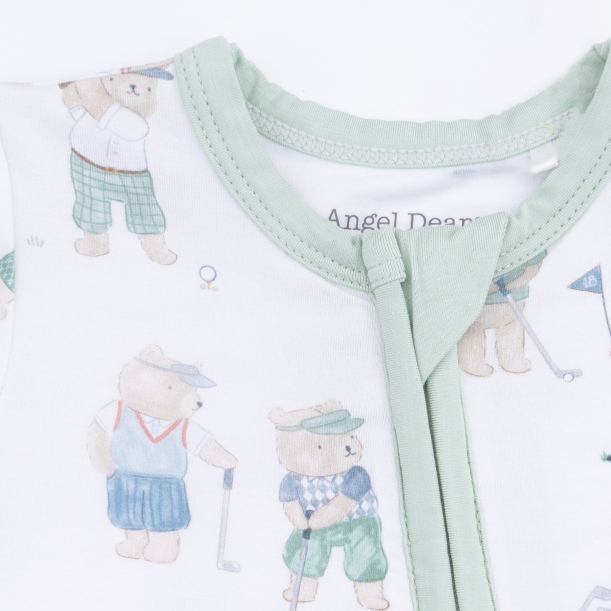 Golfing Teddy Bears - Shortie 2 Way Zipper Romper