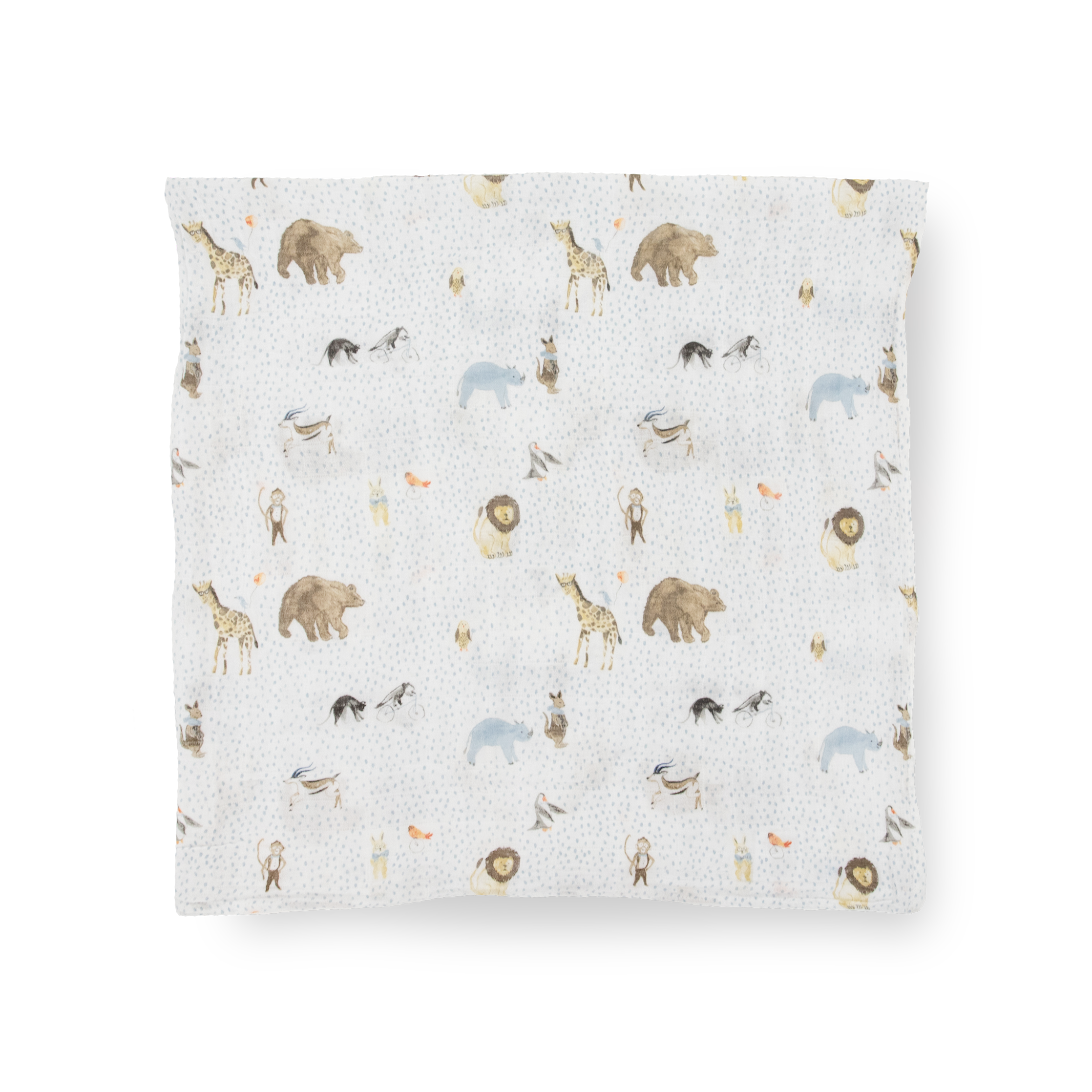 Cotton Muslin Swaddle Blanket - Party Animals