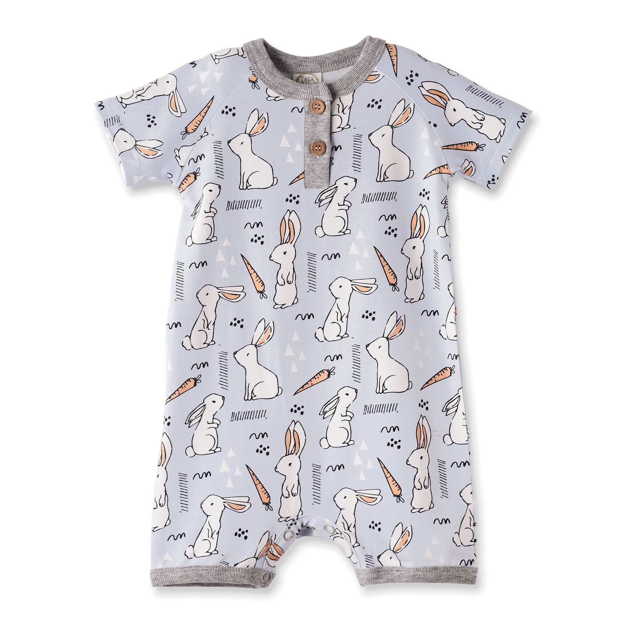 Cottontail Crew Bamboo Easter Shorty Romper For Baby Boys