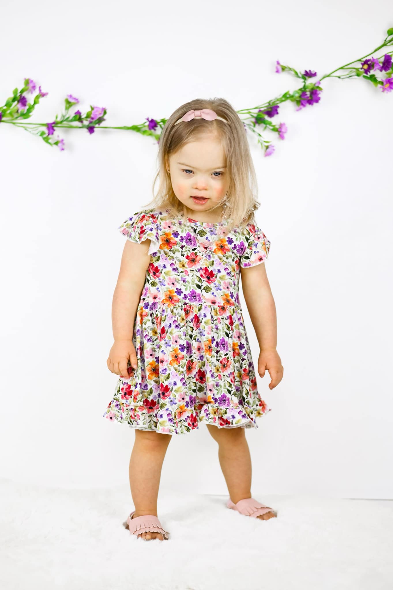 Watercolor Floral Bodysuit Twirl