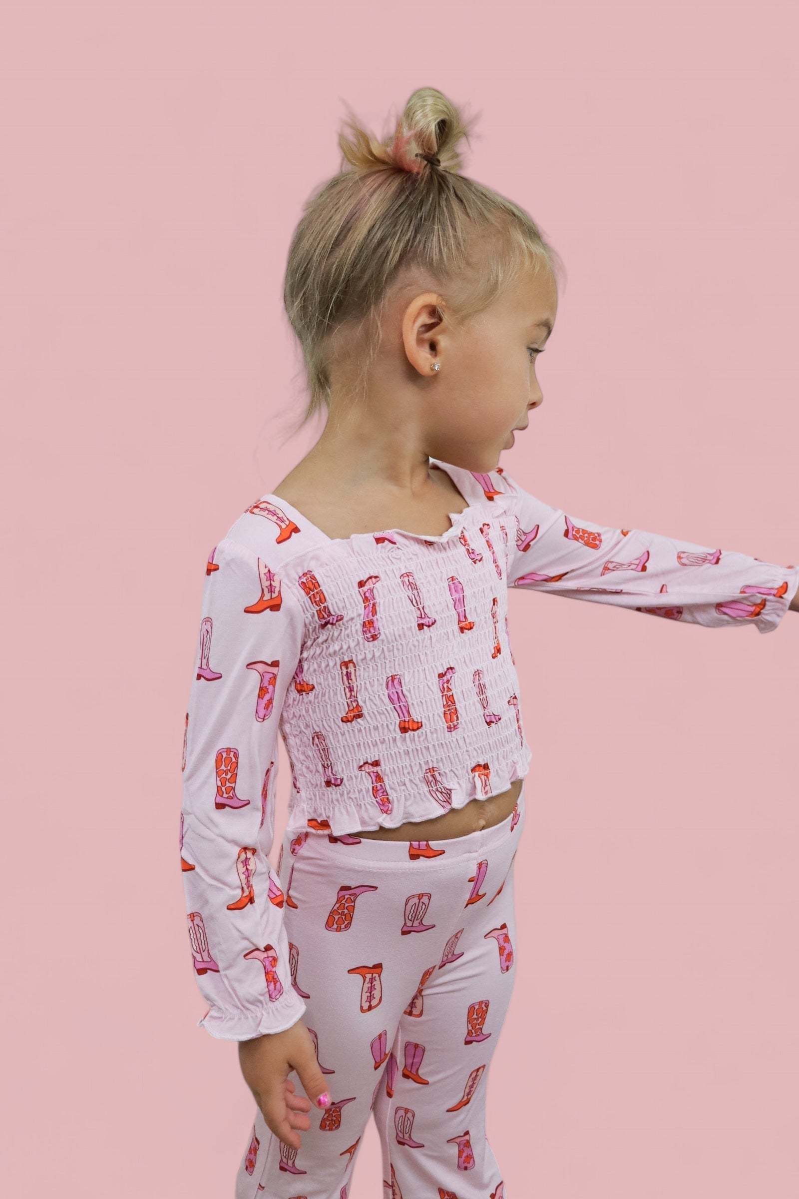 Exclusive Yee Haw Hollie Dream Smocked Flare Set