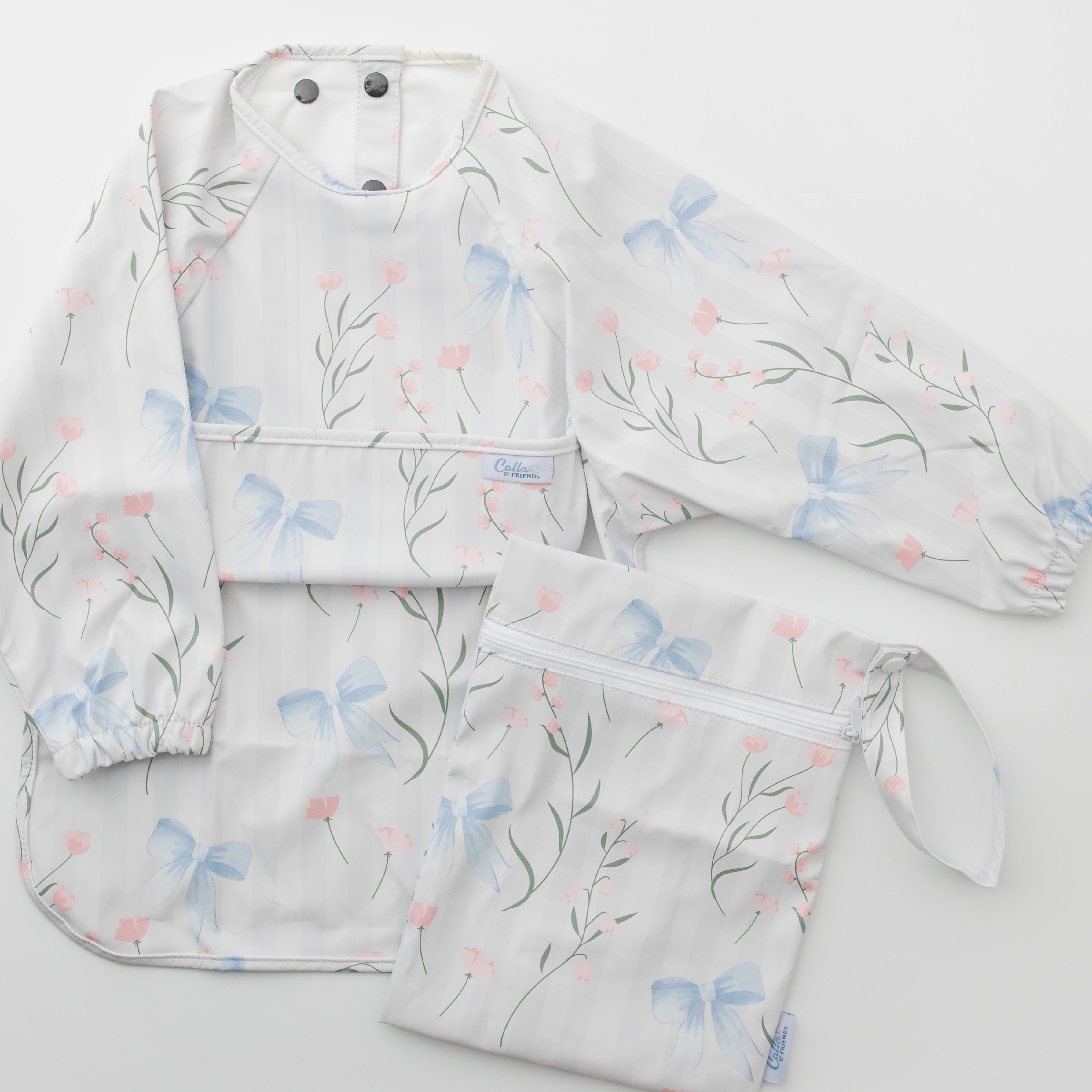 The Grayson Long Sleeve Bib - Fancy Floral