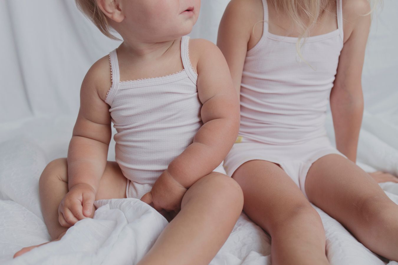 Baby Girl Sleeveless 4pc Onesie Set