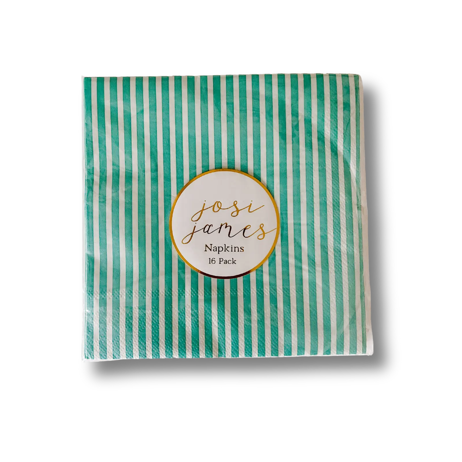 Turquoise Striped Napkins Large