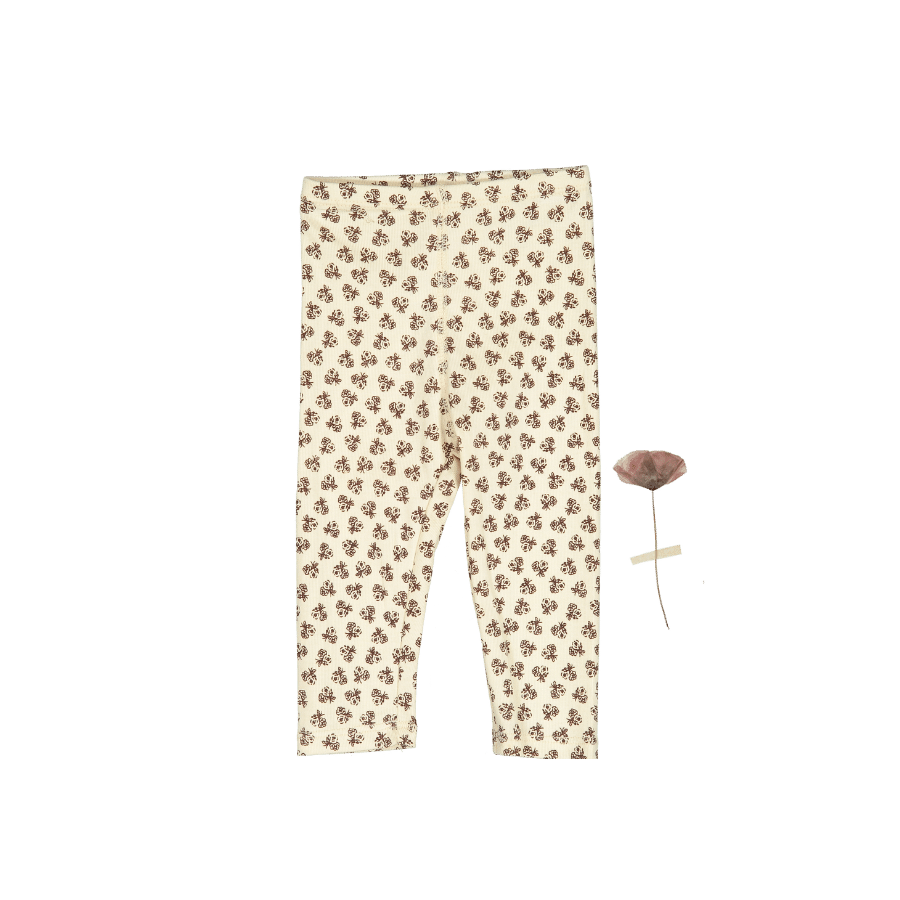 The Printed Legging - Neutral Floral