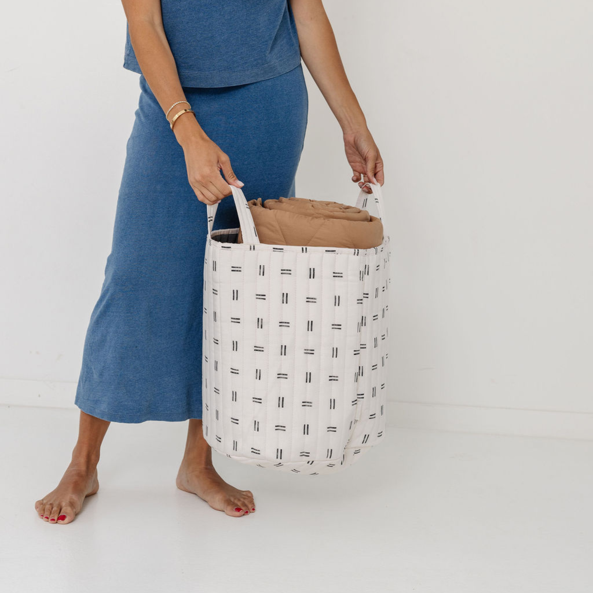 Mudcloth Storage Basket