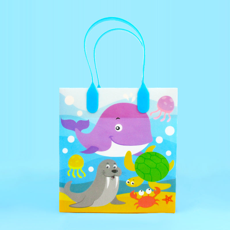 Sea Life Party Favor Bags Treat Bags - Set Of 6 Or 12