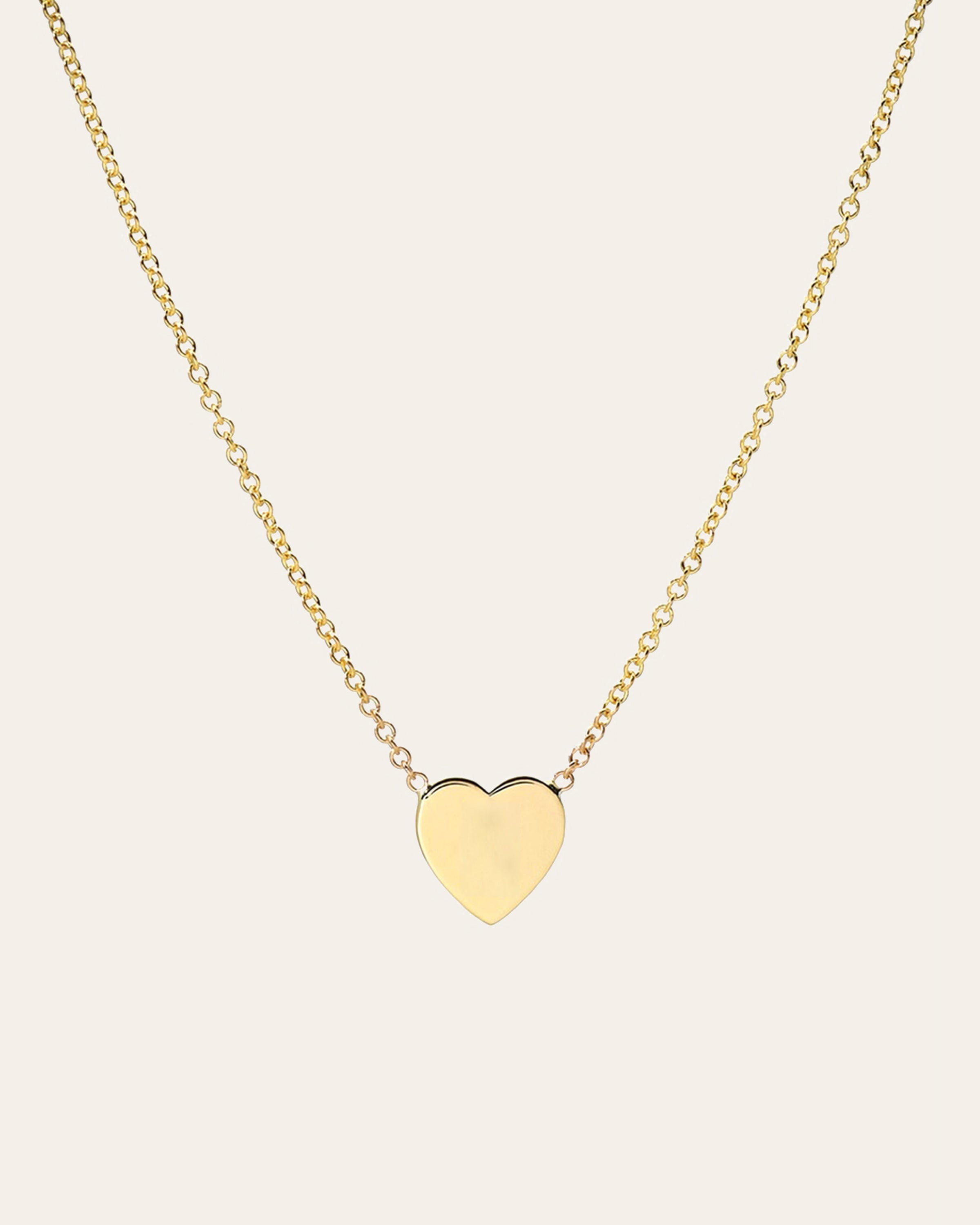 Kids 14k Gold Heart Necklace