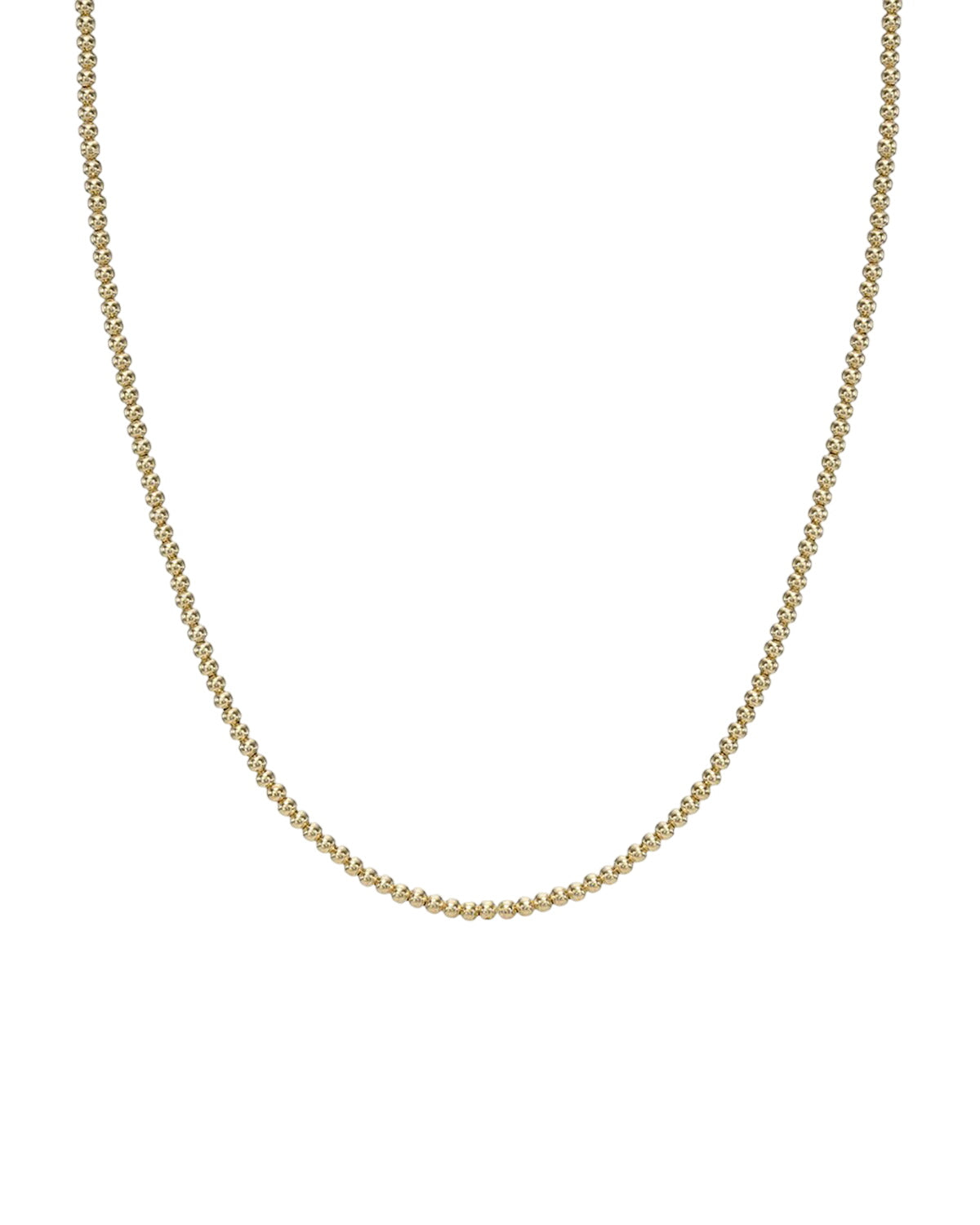 14k Gold Mini Diamond Initial Bead Necklace