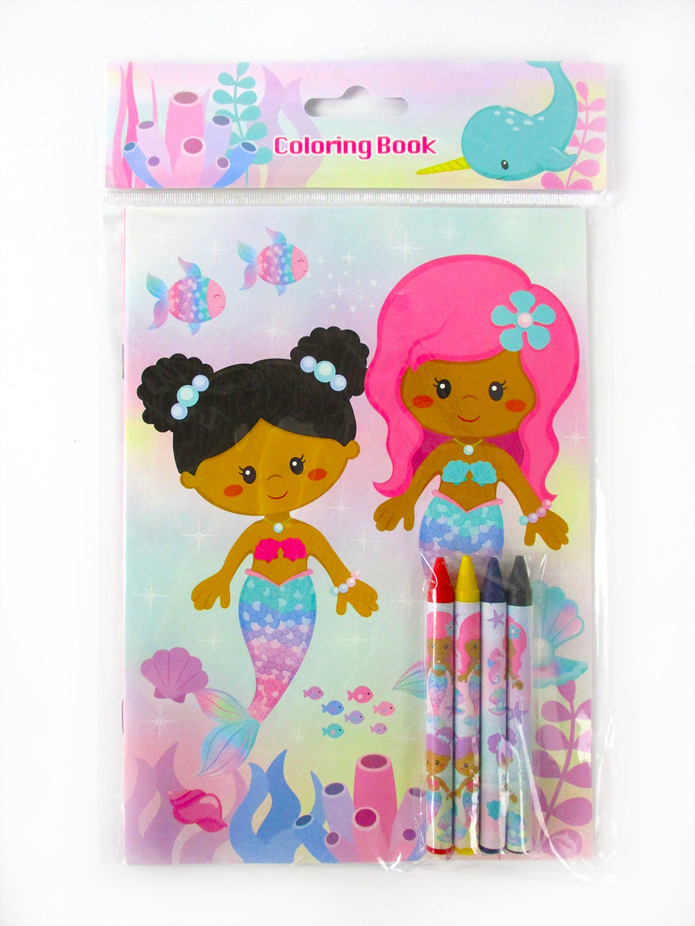 Rainbow Mermaid Coloring Books - Set Of 6 Or 12