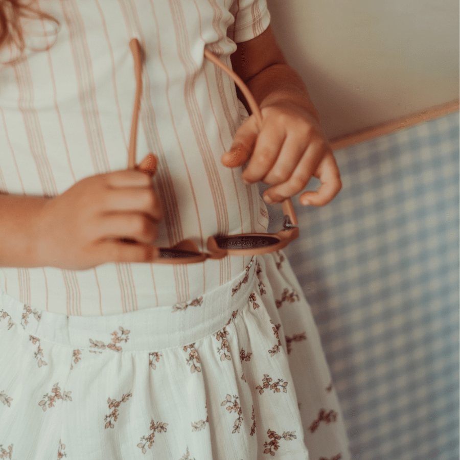 The Printed Legging - Rose Stripe