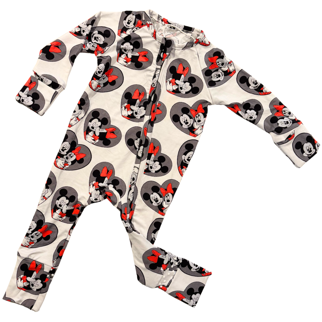 Magic Hearts Zip Up Bamboo Pajamas