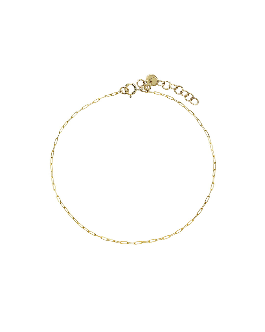 14k Gold Baby Open Link Chain Bracelet