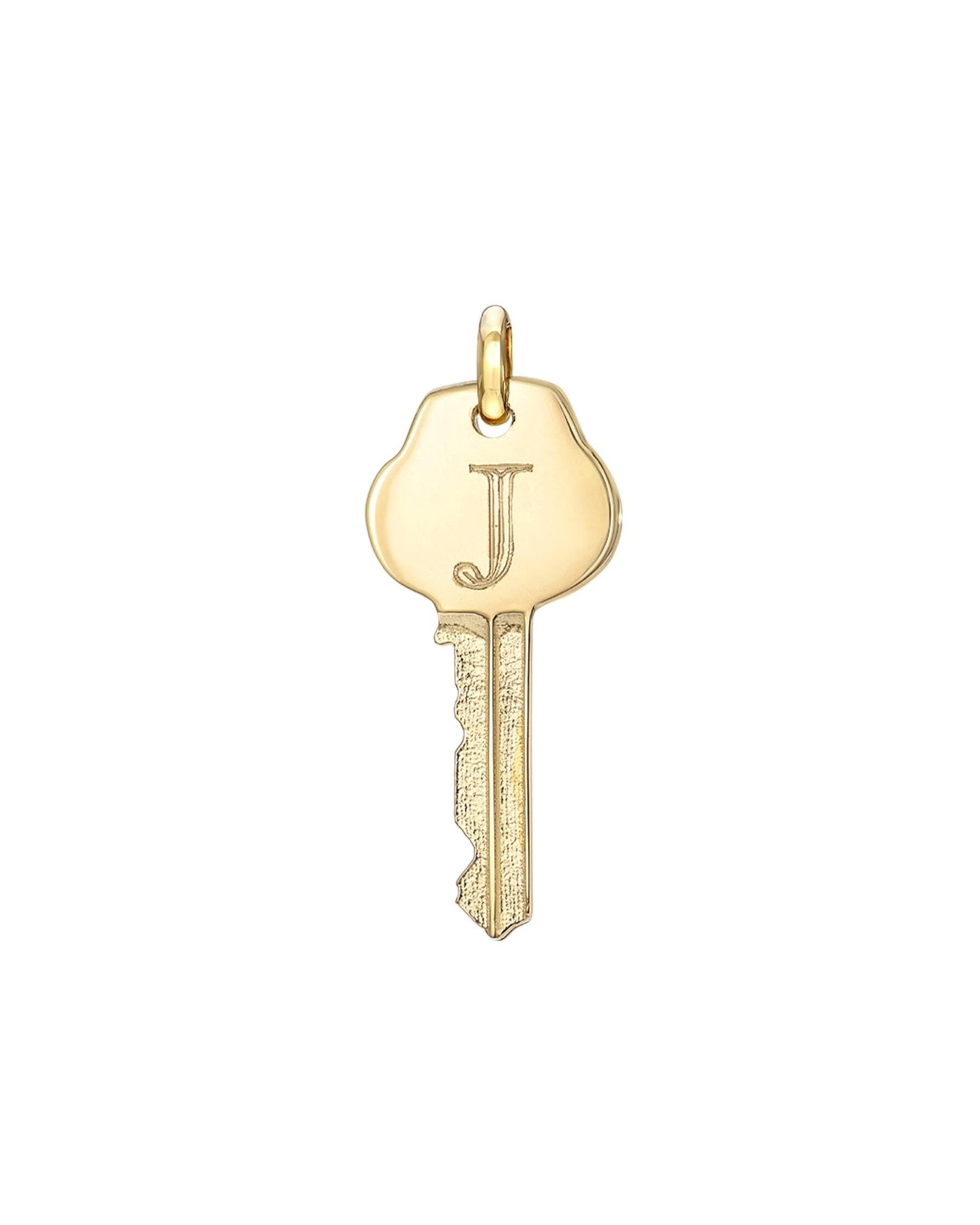 14k Gold Key Pendant