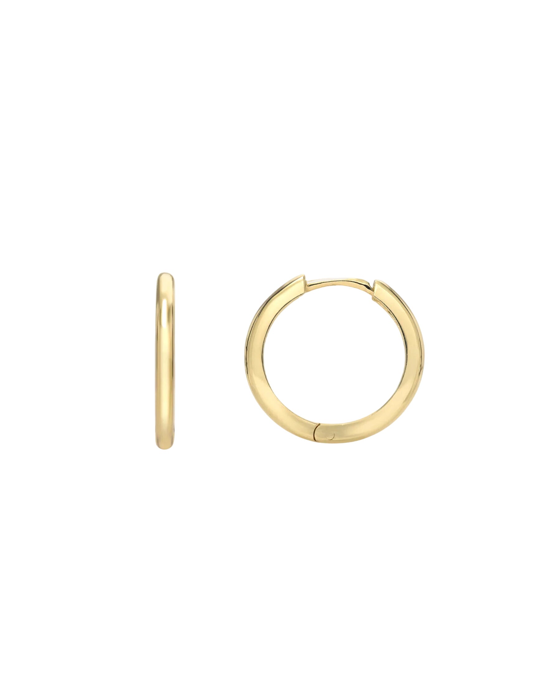 14k Gold Large Huggie Earrings