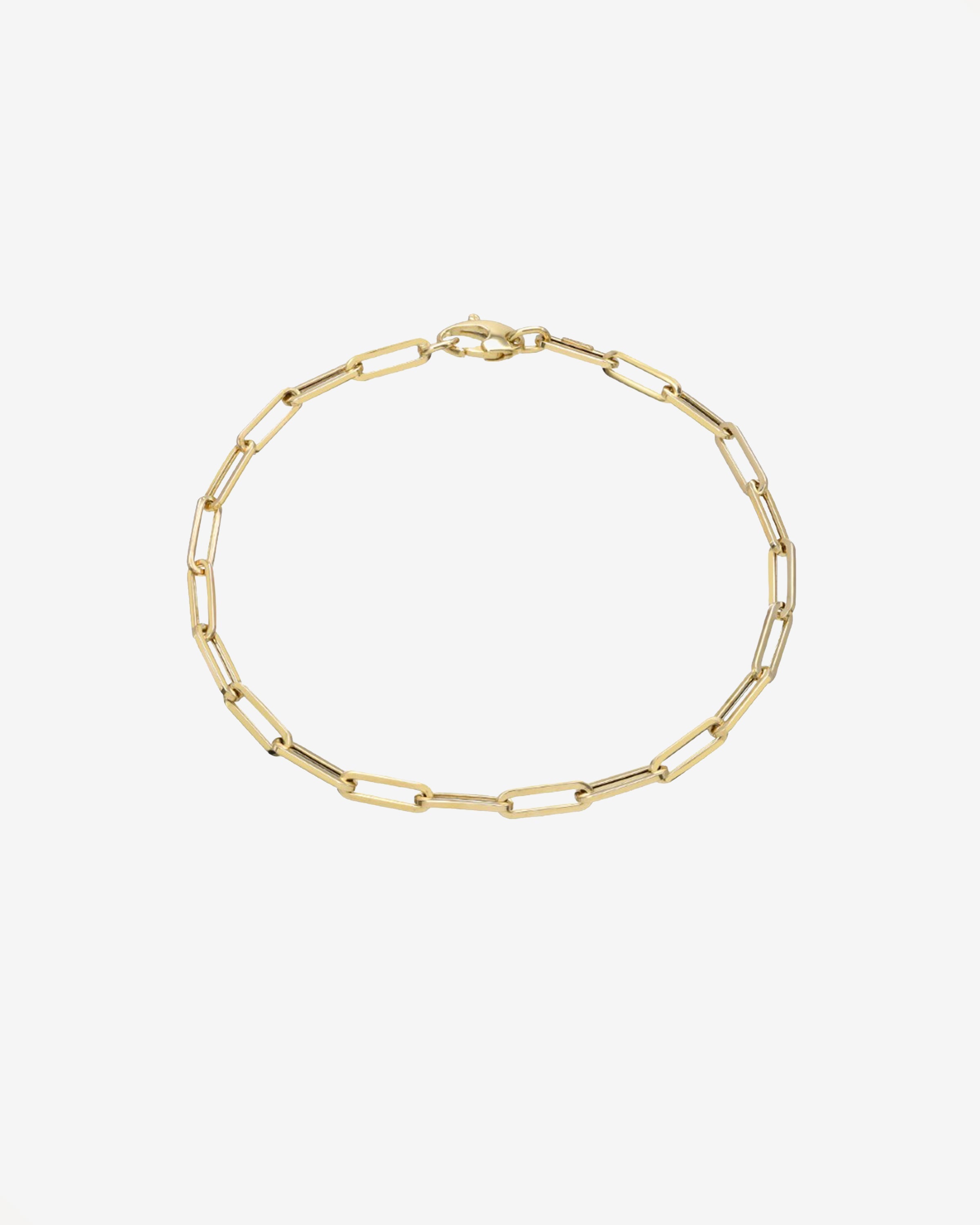 14k Gold Large Paper Clip Chain Anklet