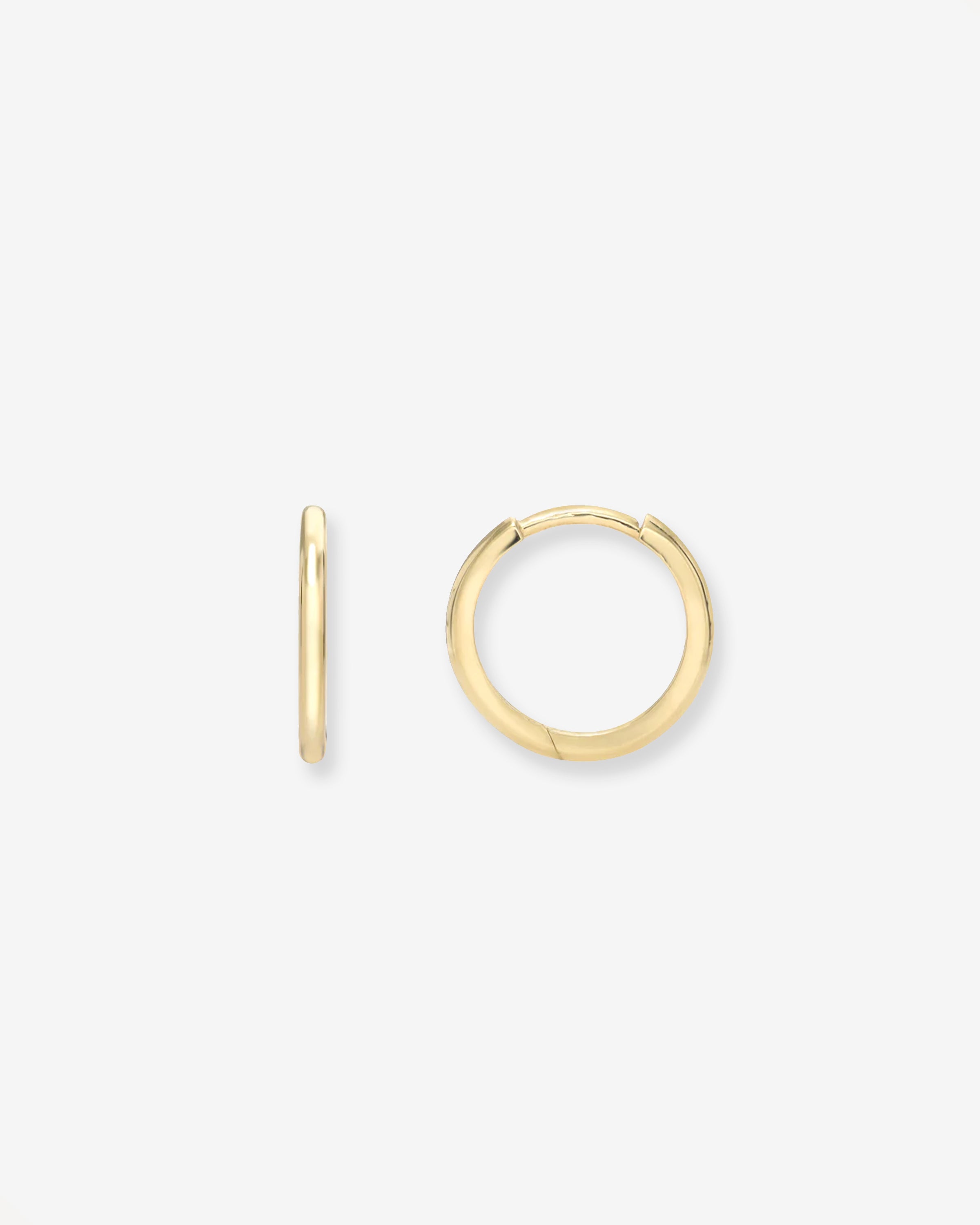 14k Gold Medium Huggie Earrings