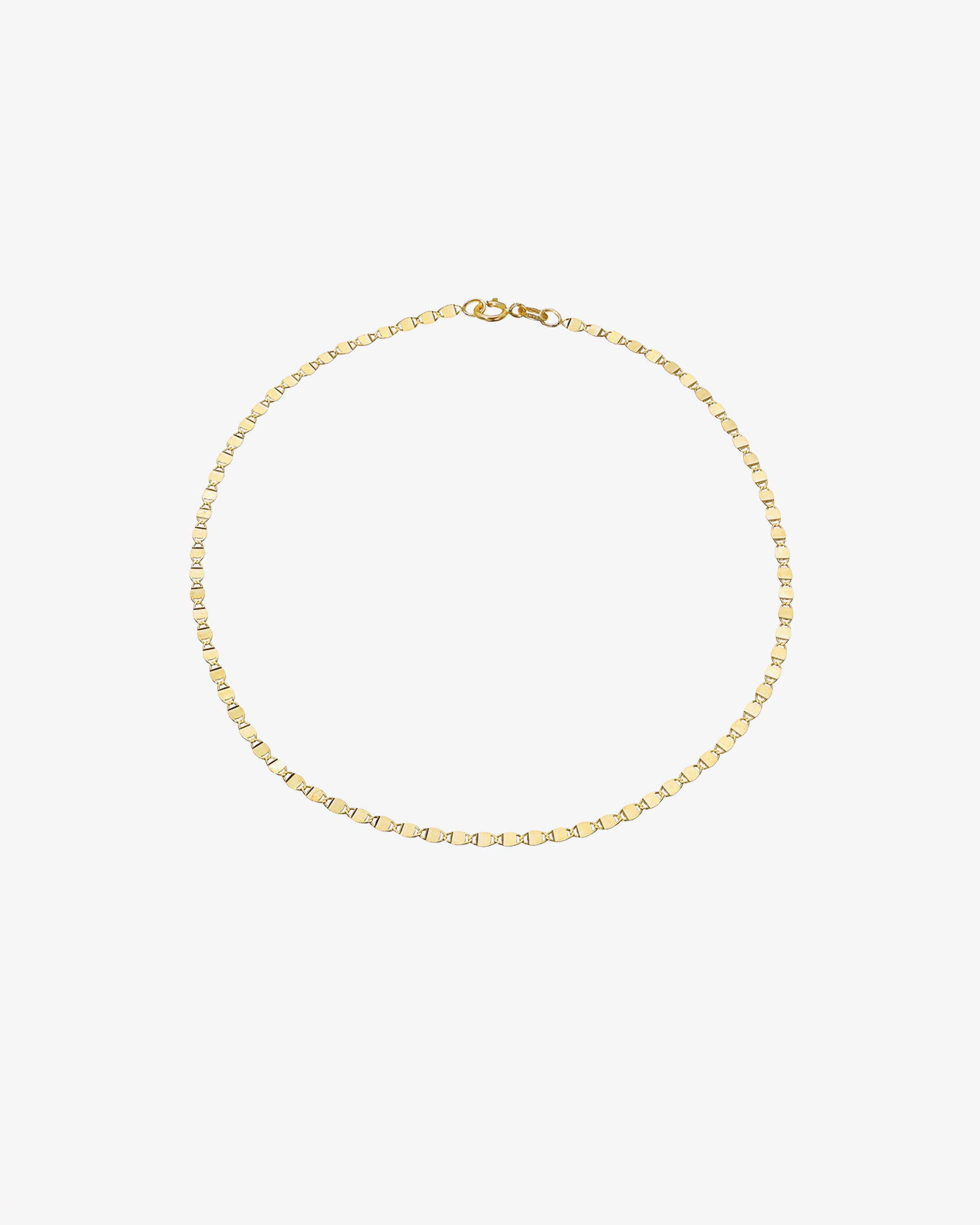 14k Gold Mirror Chain Bracelet