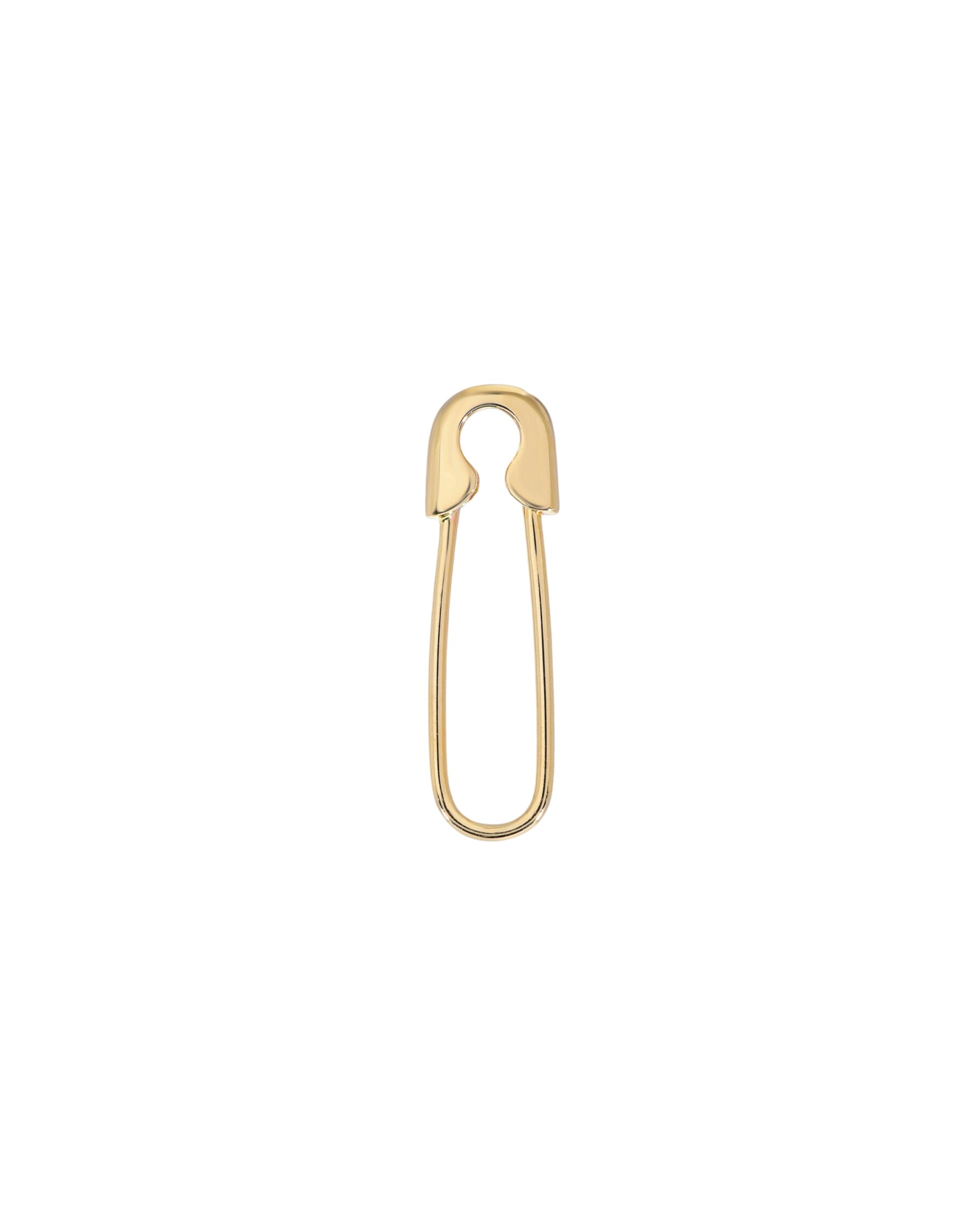 14k Gold Safety Pin Pendant