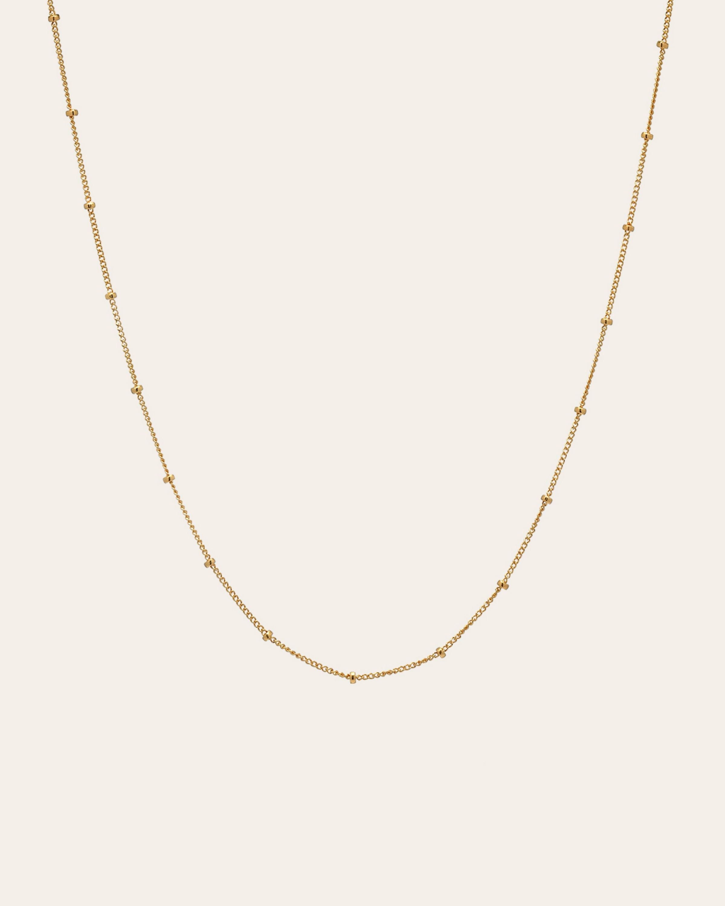 14k Gold Segment Chain Link Necklace