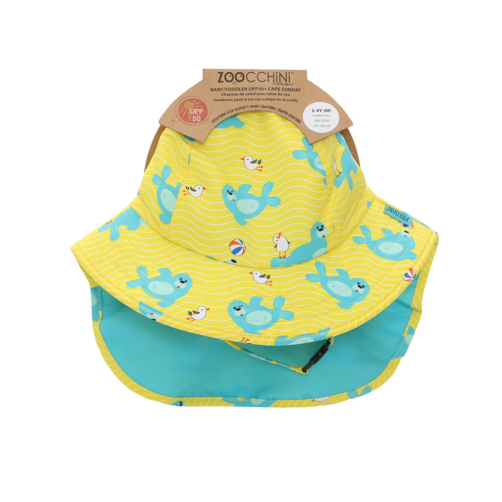 Baby/toddler Cape Sunhat - Sydney The Seal