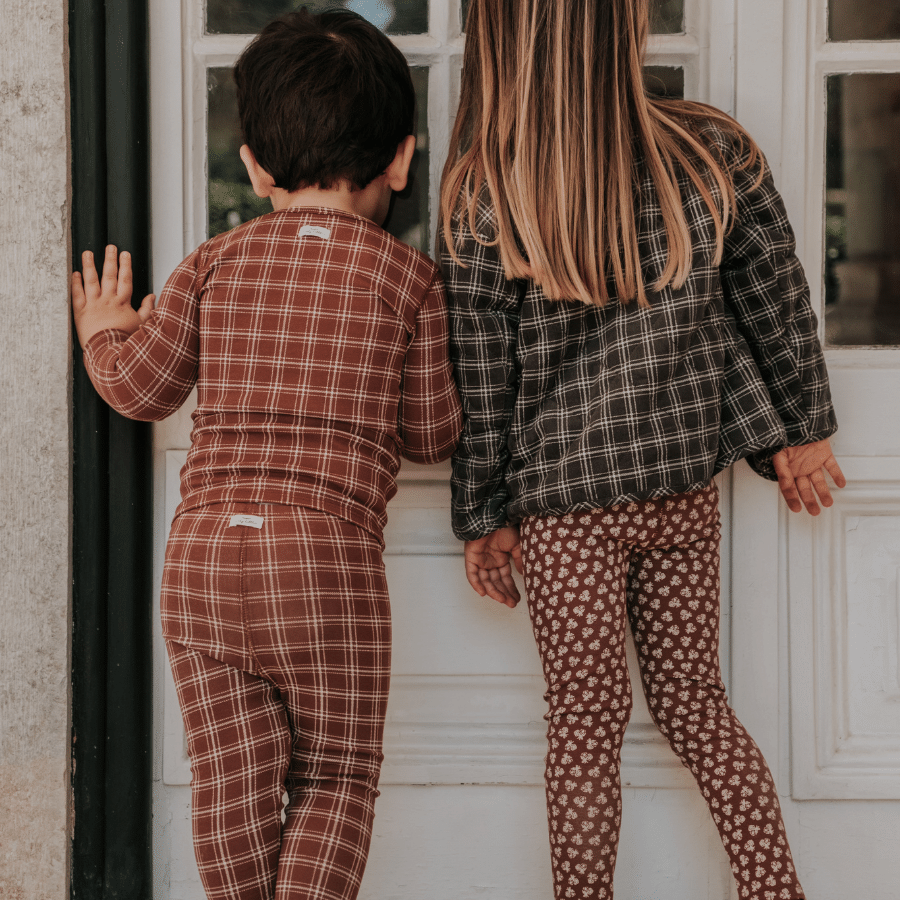 The Printed Legging - Rustic Check