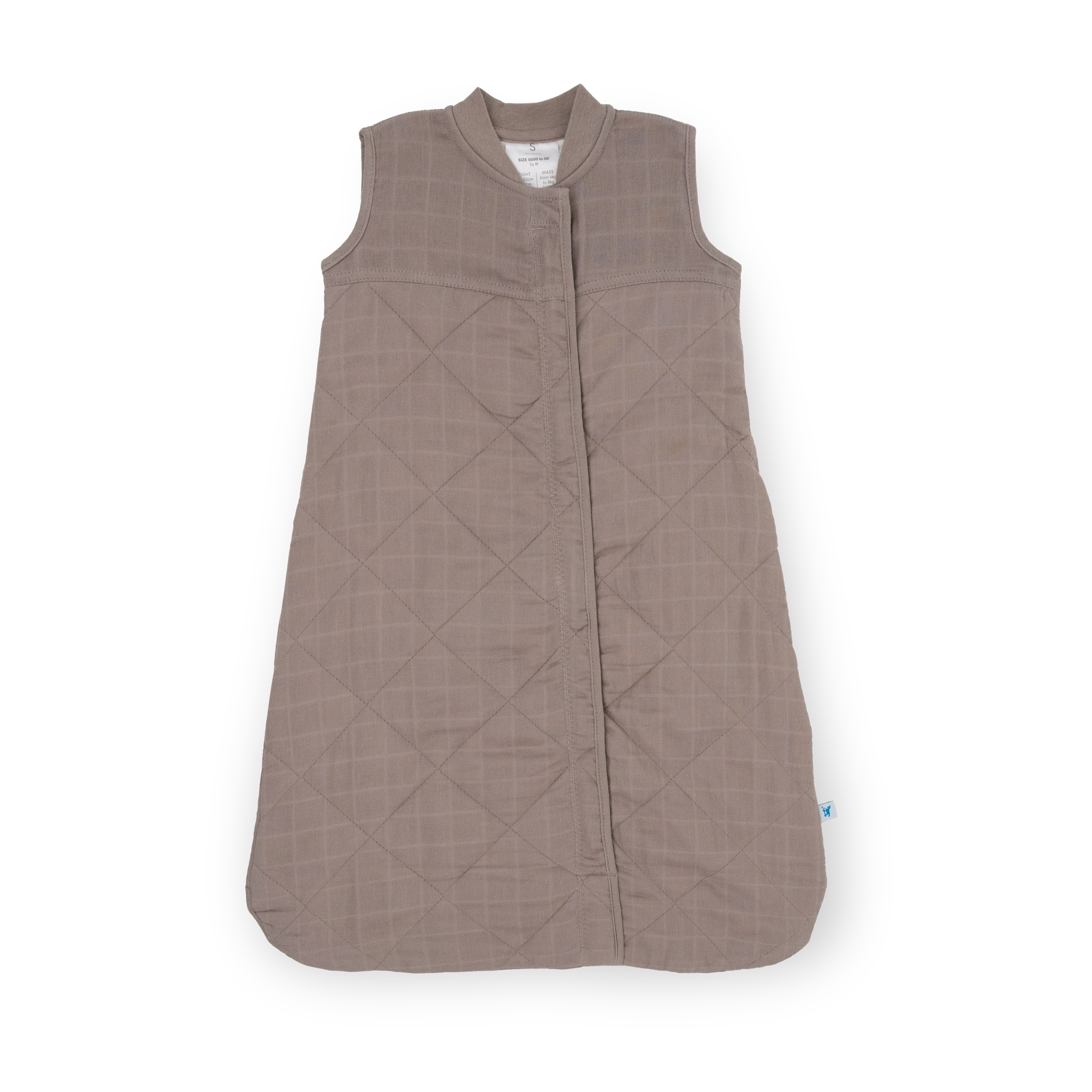 Cotton Muslin Quilted Sleep Bag - Mocha