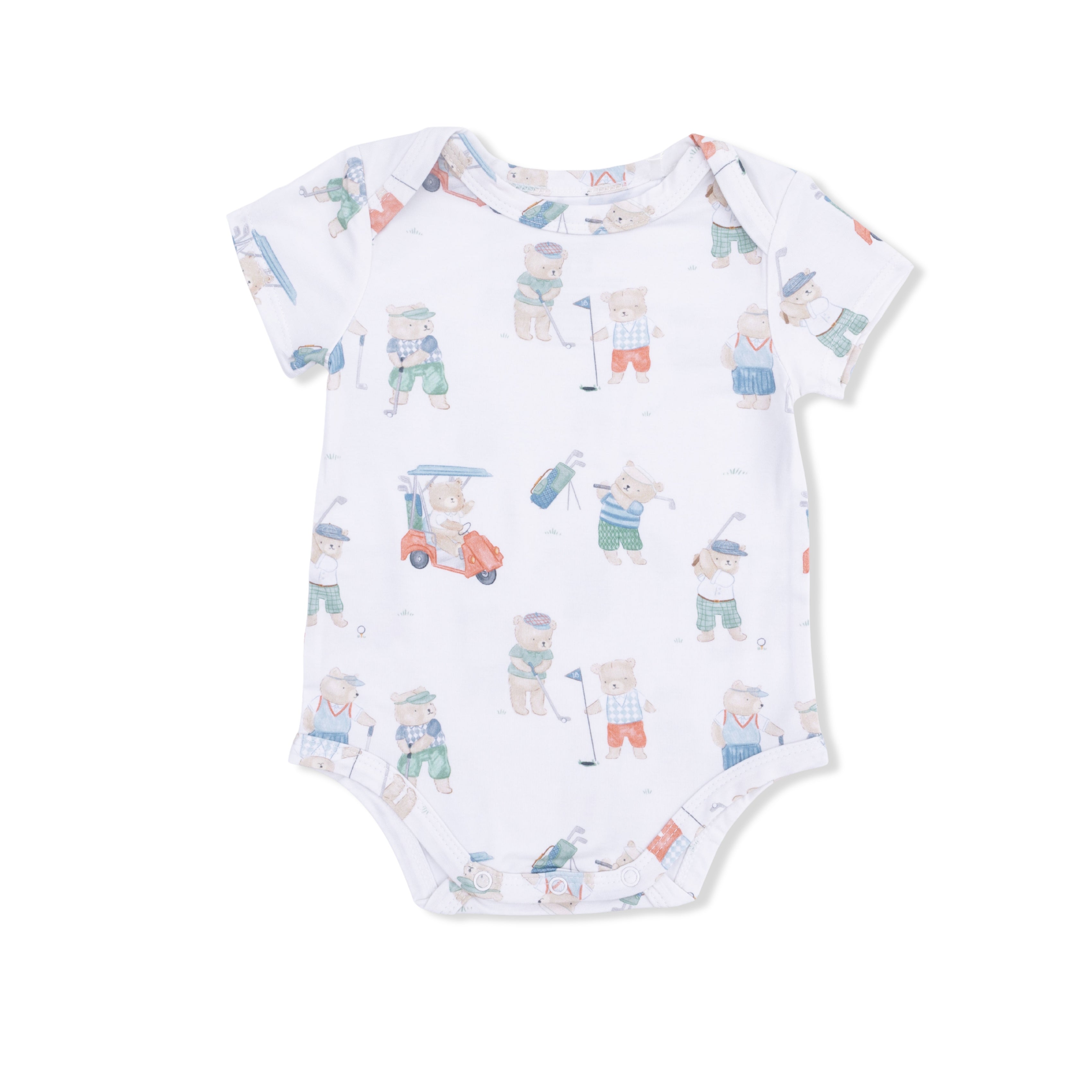 Golfing Teddy Bears - Short Sleeve Bodysuit