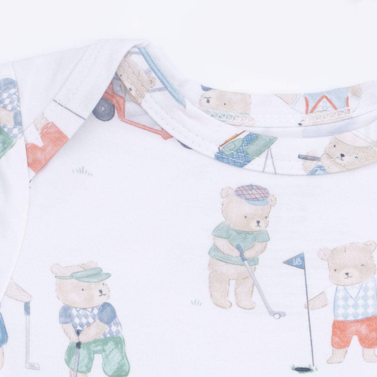 Golfing Teddy Bears - Short Sleeve Bodysuit