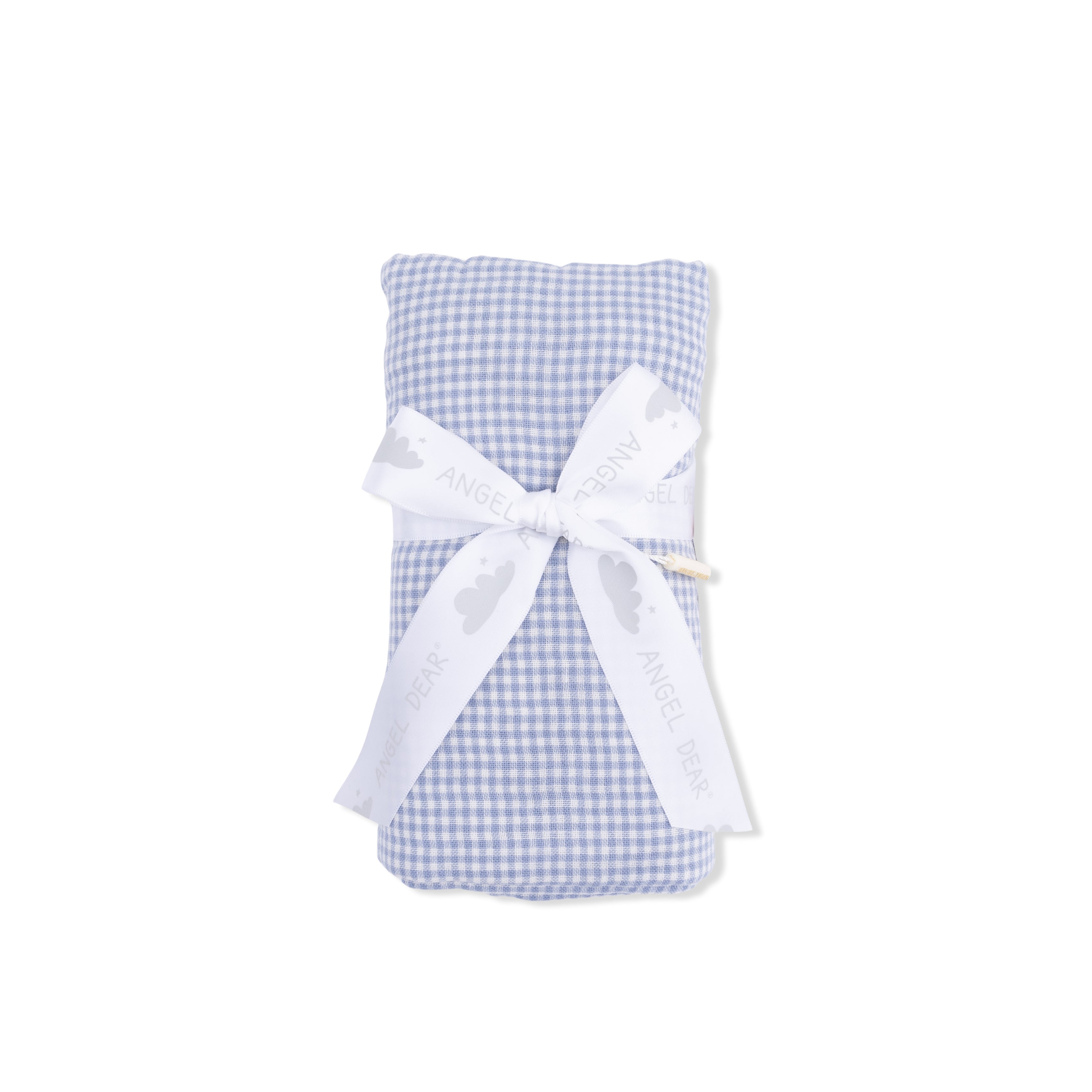 Micro Gingham Blue Blizzard - Swaddle Blanket