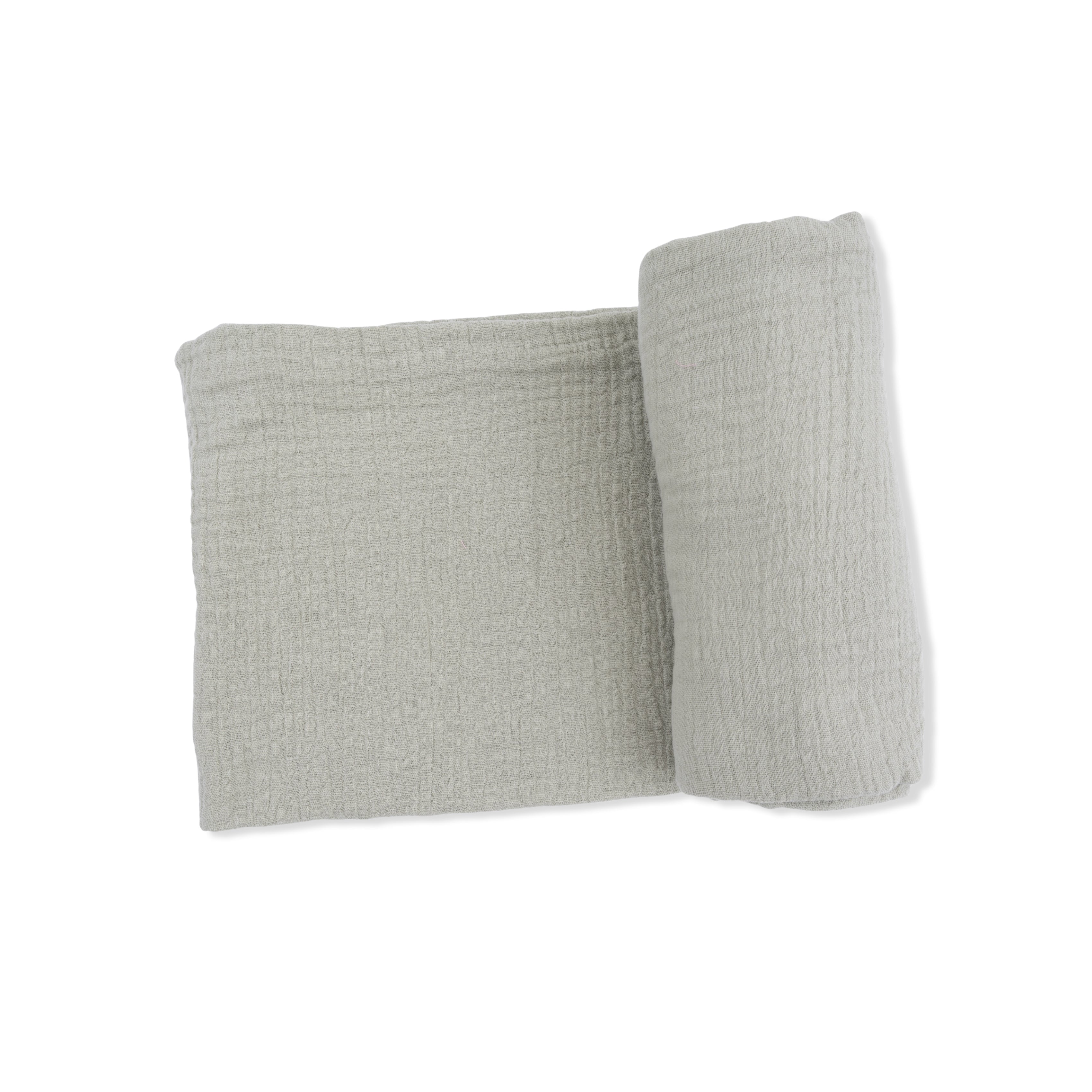 Solid Muslin Desert Green - Swaddle Blanket