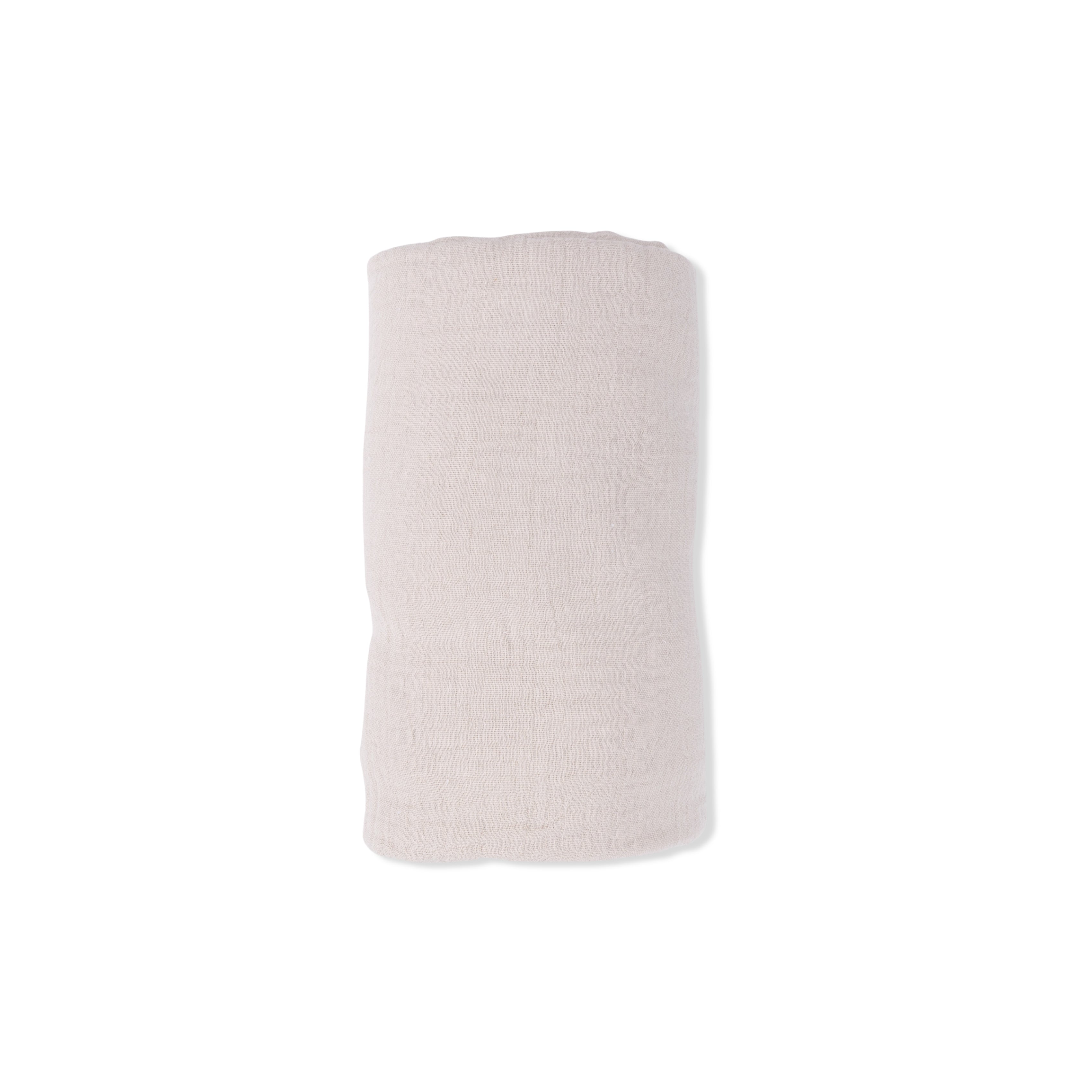 Solid Muslin French Oak - Swaddle Blanket