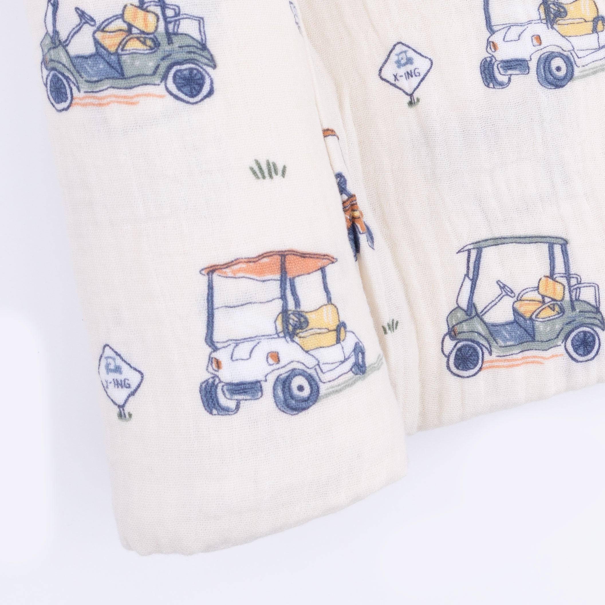 Zooming Golf Carts - Swaddle Blanket