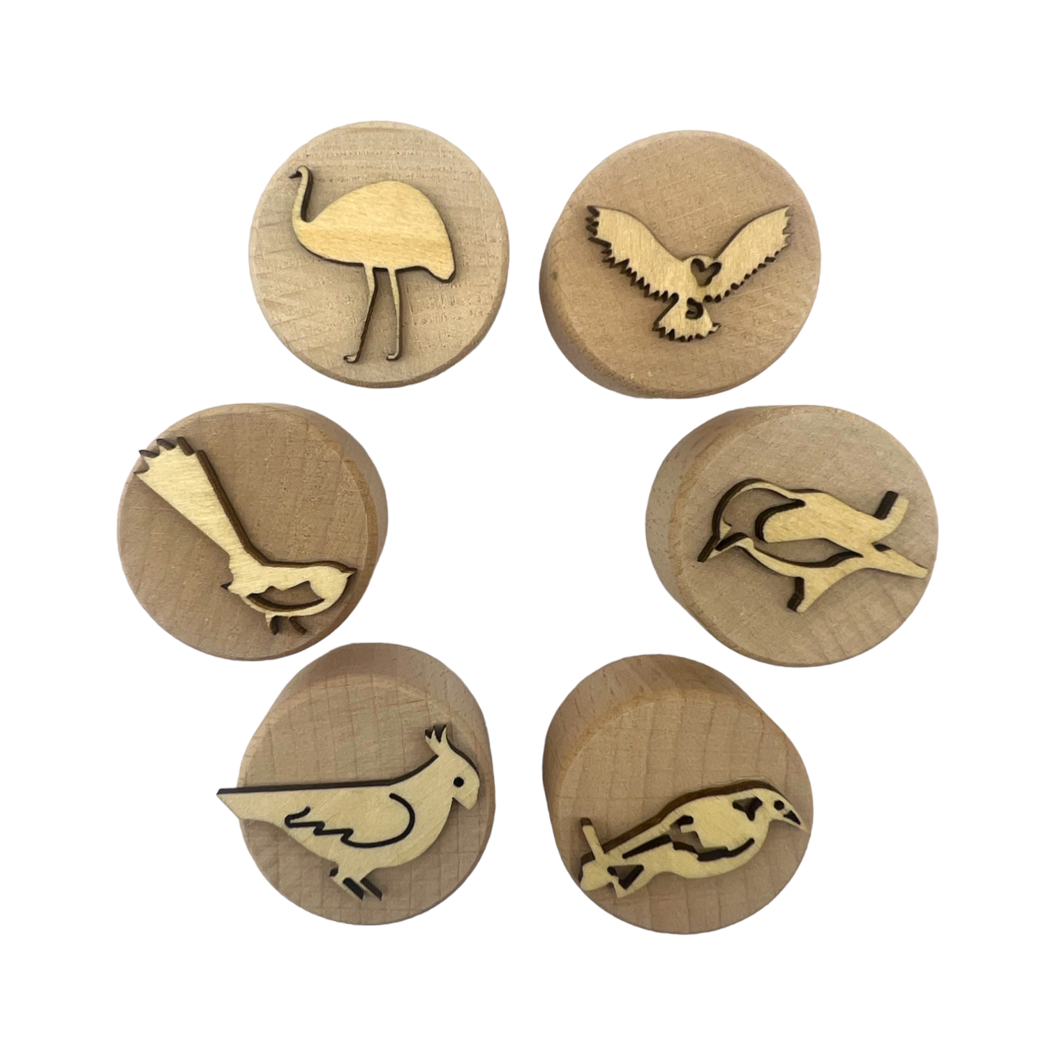 **pre-order (ships In 3-4 Weeks)**wooden Playdough Stampers Set
