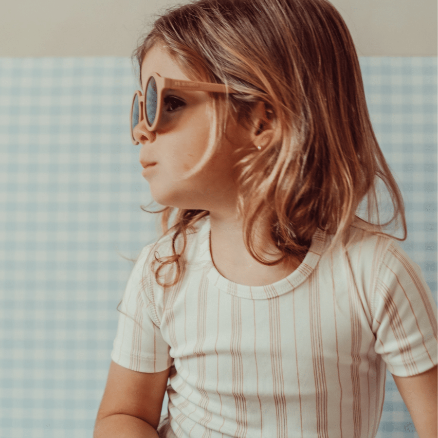 The Printed Long Sleeve Dress - Rose Stripe