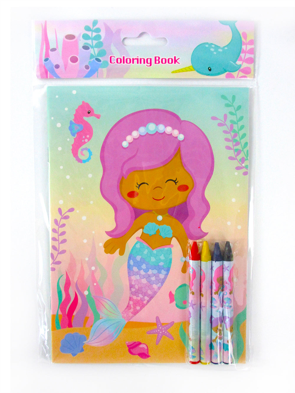 Rainbow Mermaid Coloring Books - Set Of 6 Or 12
