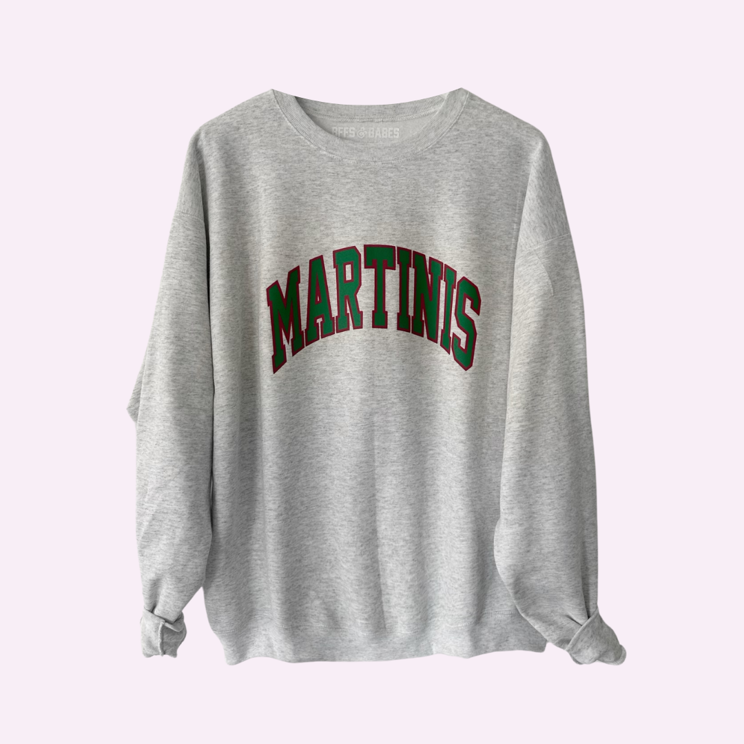 Martinis ♡ Sweatshirt With Customizable Cuff