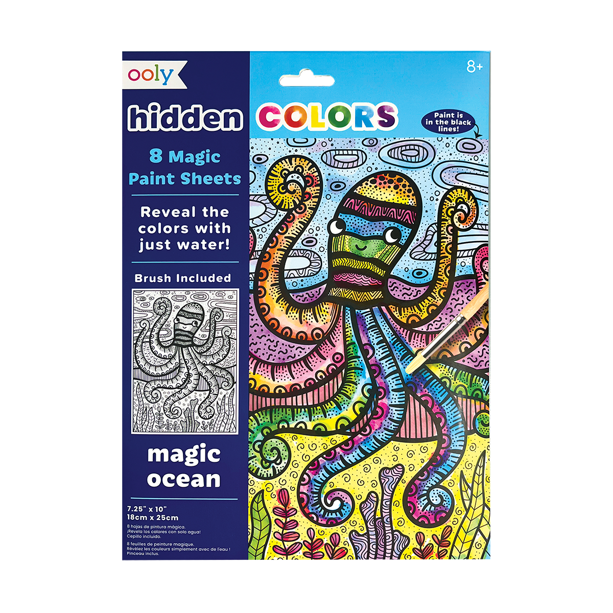 Hidden Colors Magic Paint Sheets - Magic Ocean by OOLY