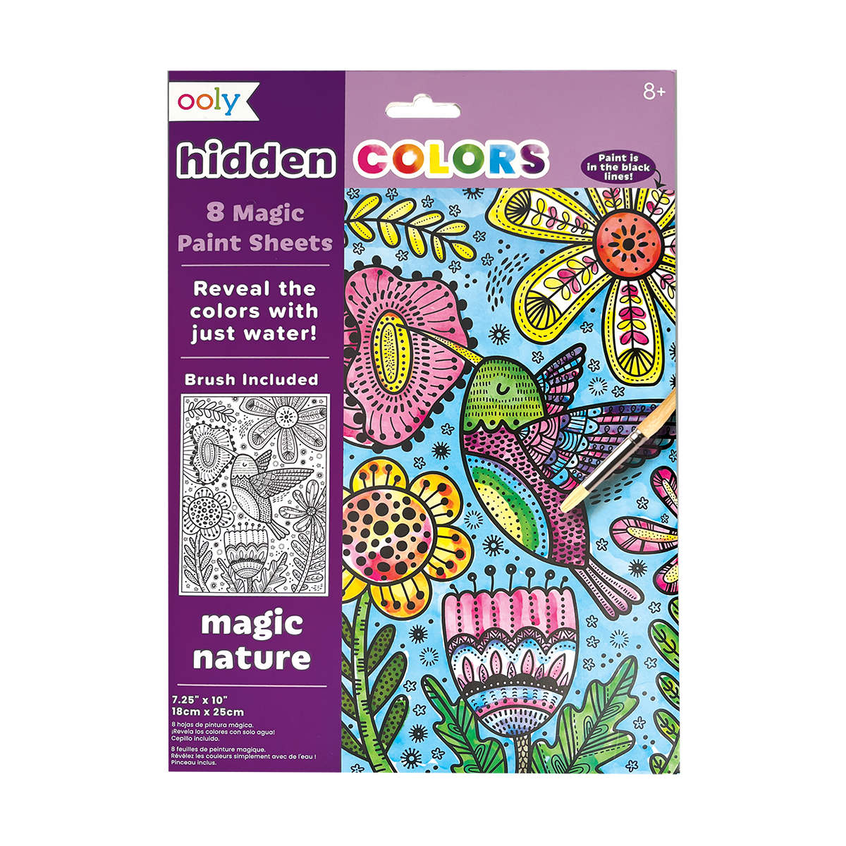 Hidden Colors Magic Paint Sheets - Magic Nature by OOLY