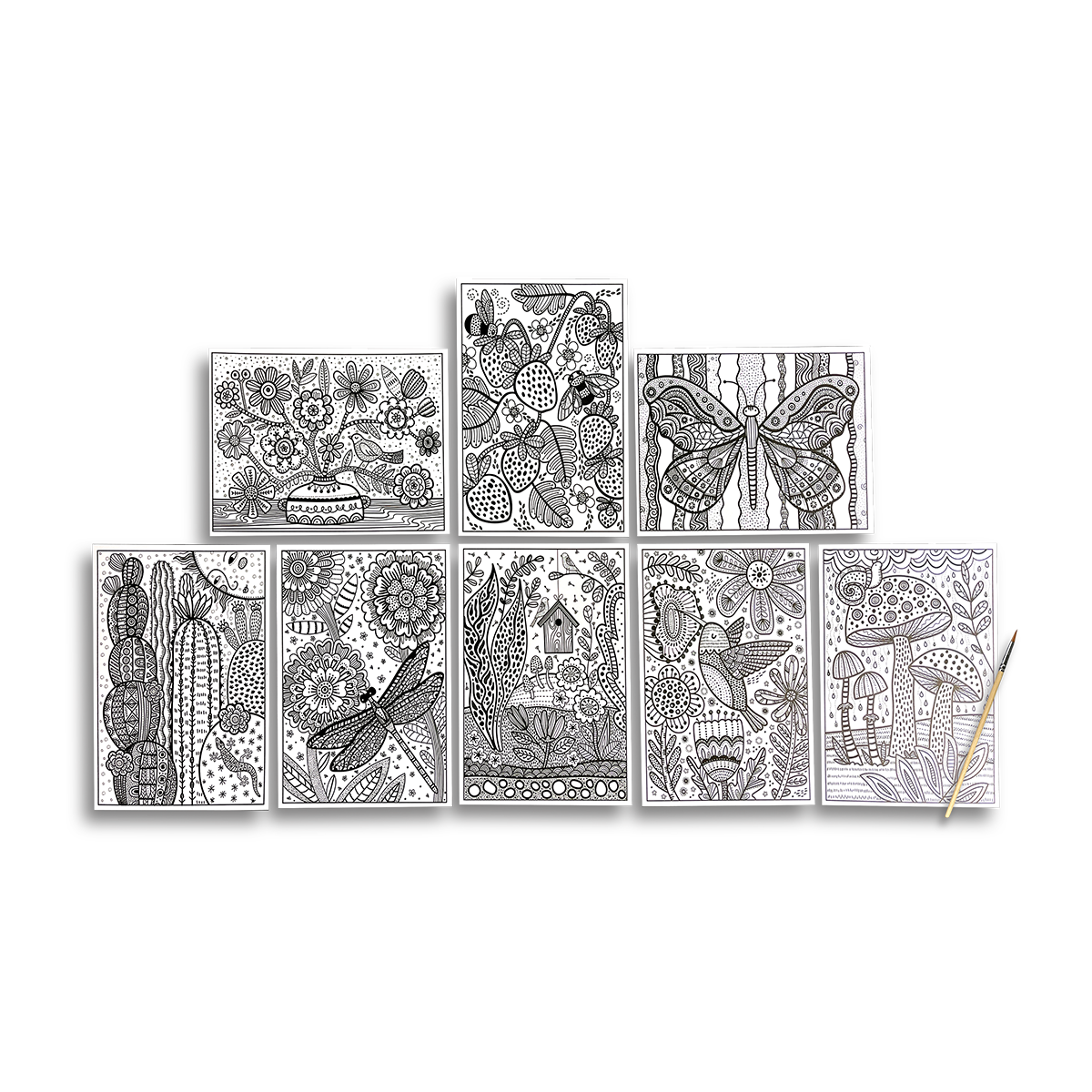 Hidden Colors Magic Paint Sheets - Magic Nature by OOLY