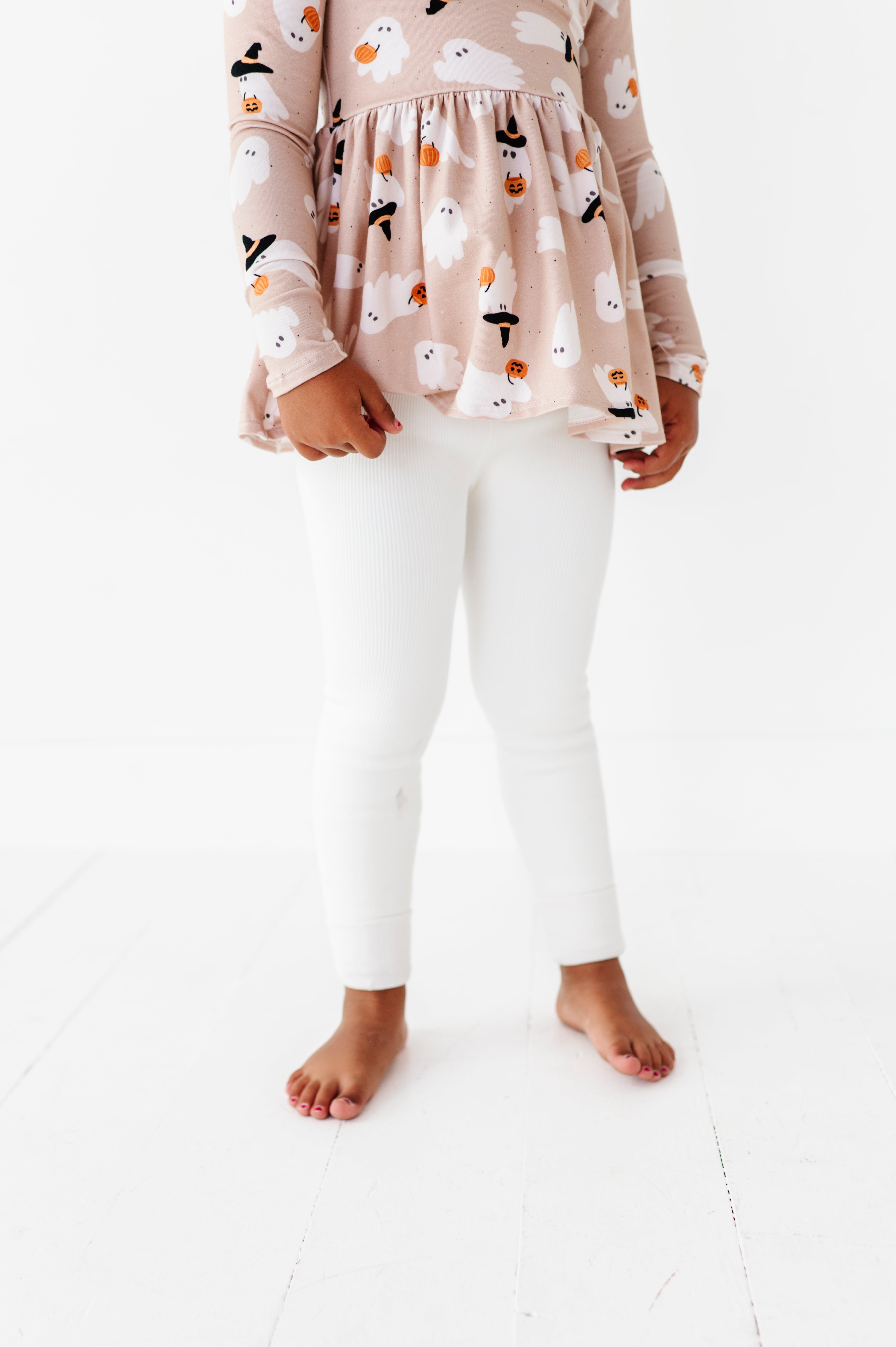 White | Plush Lined Tights